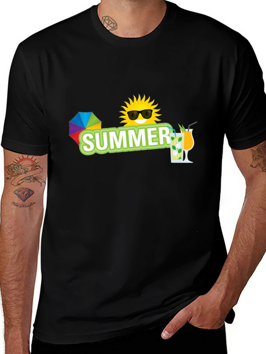 Summer Vibes Black T-Shirt