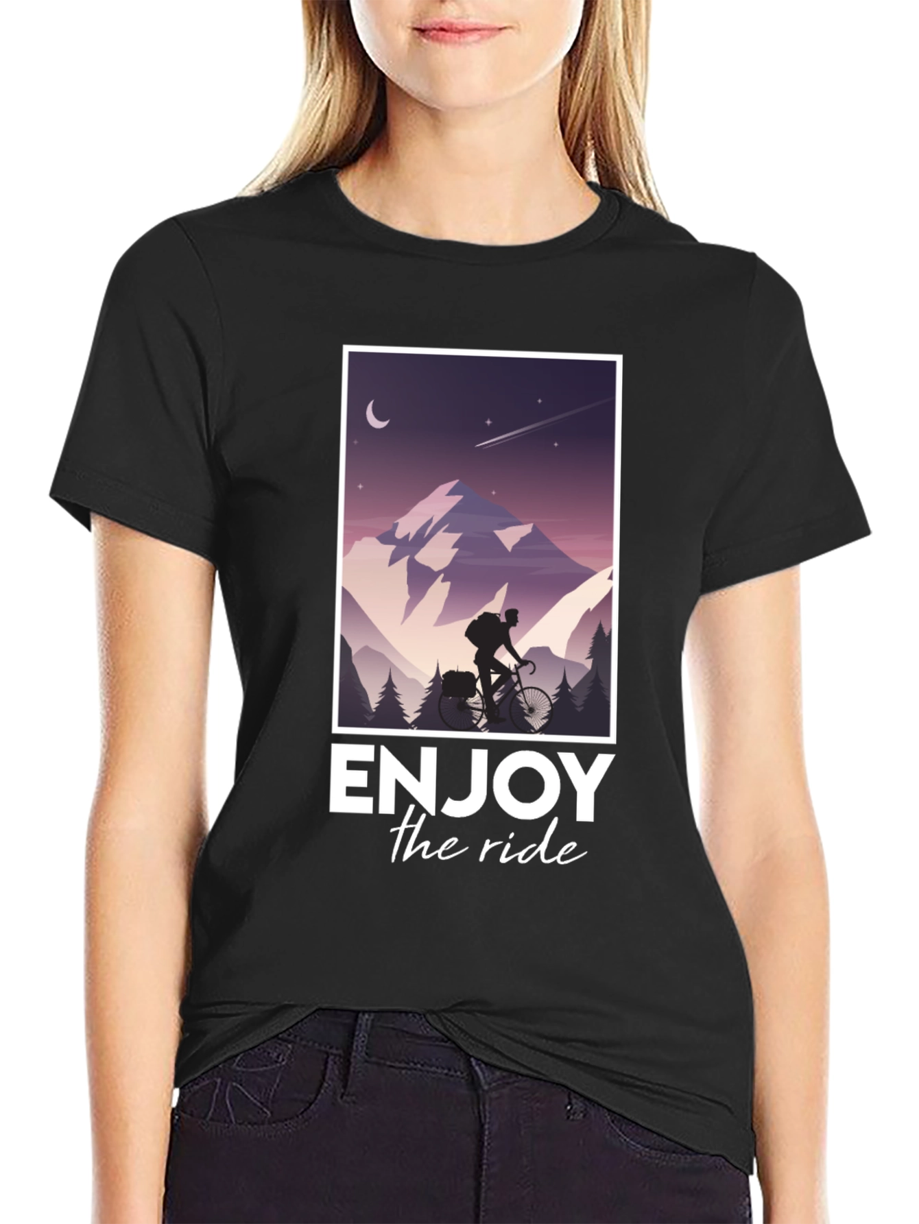 Enjoy the Ride T-Shirt - Mountain Biking Adventure Tee