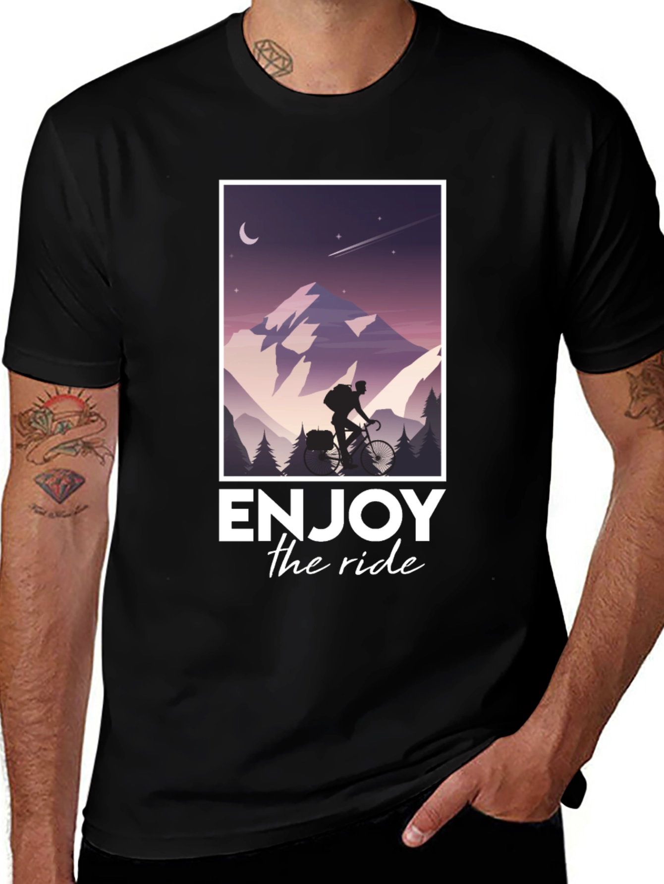 Enjoy the Ride T-Shirt - Mountain Biking Adventure Tee