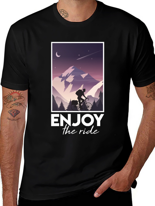 Enjoy the Ride T-Shirt - Mountain Biking Adventure Tee