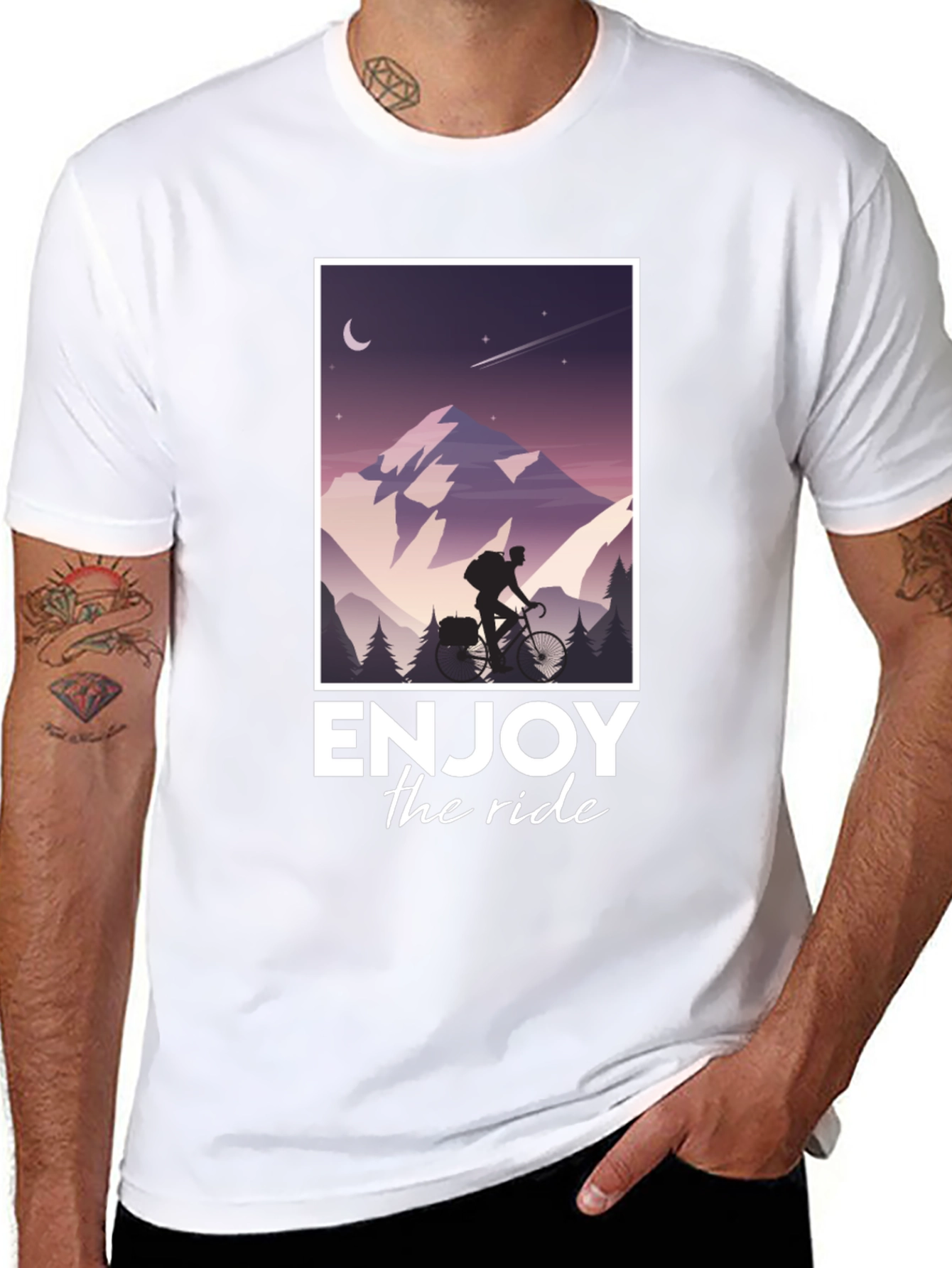 Enjoy the Ride T-Shirt - Mountain Biking Adventure Tee