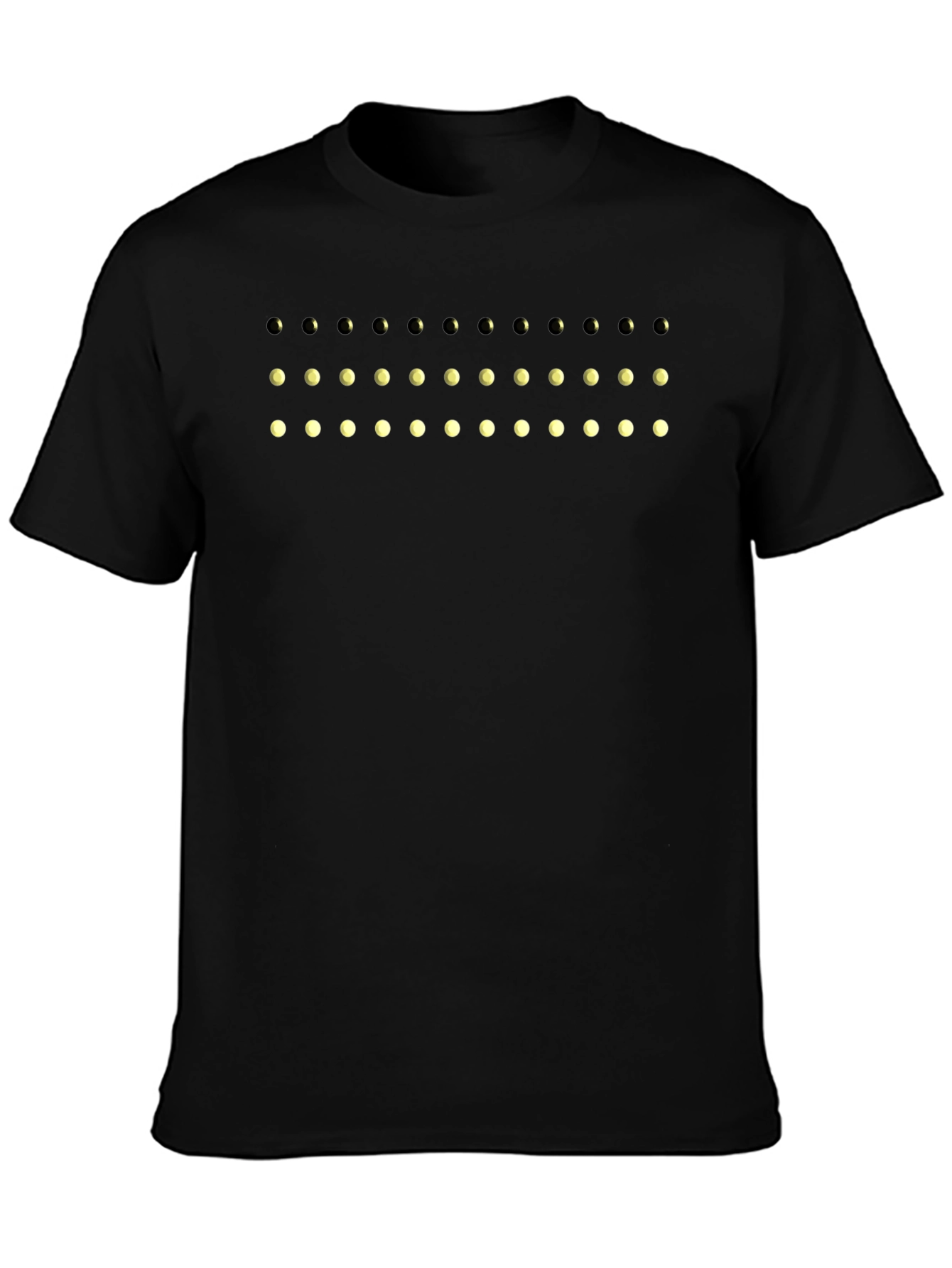Lunar Phase Graphic Tee - Black Cotton T-Shirt