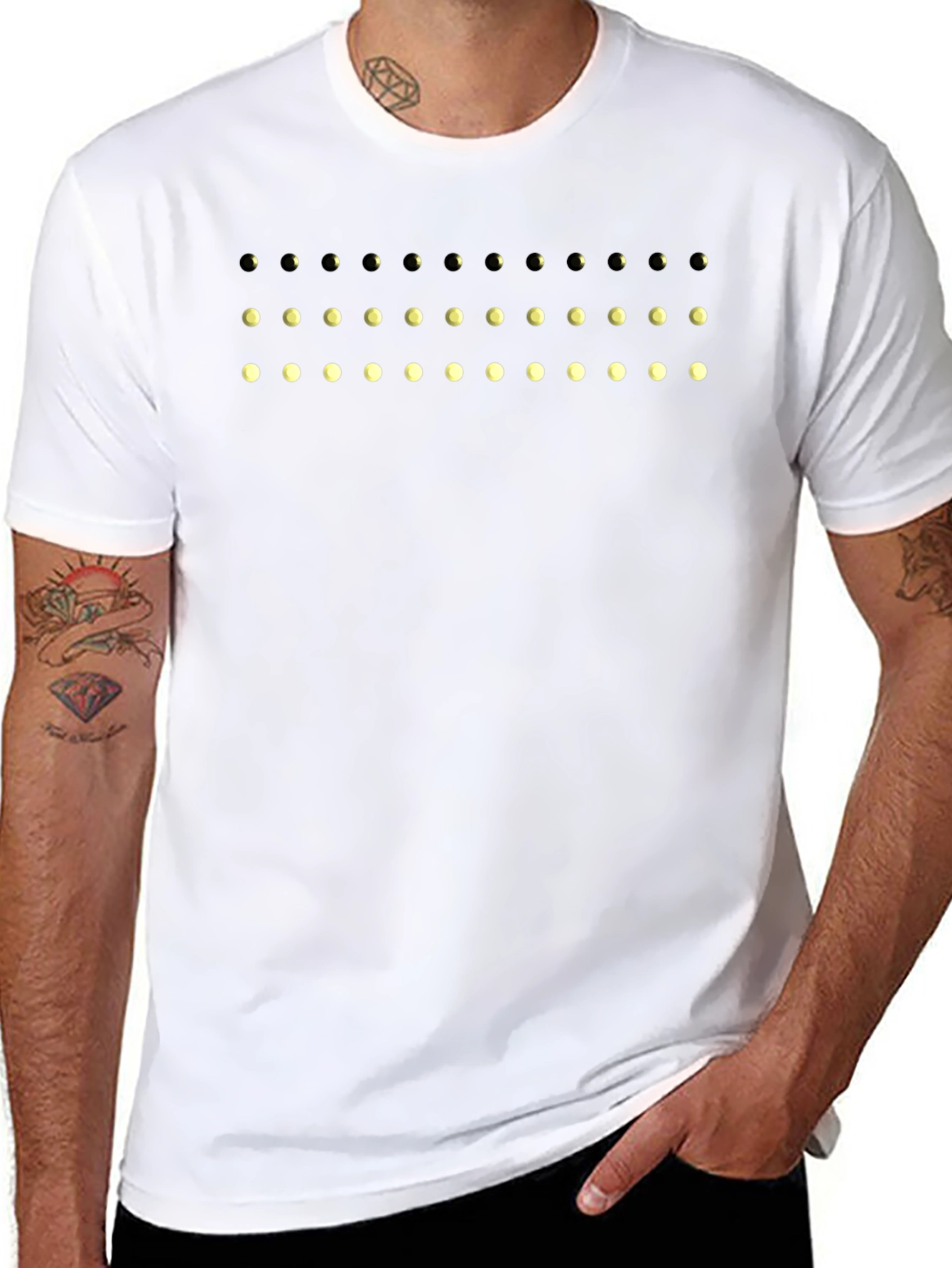 Lunar Phase Graphic Tee - Black Cotton T-Shirt