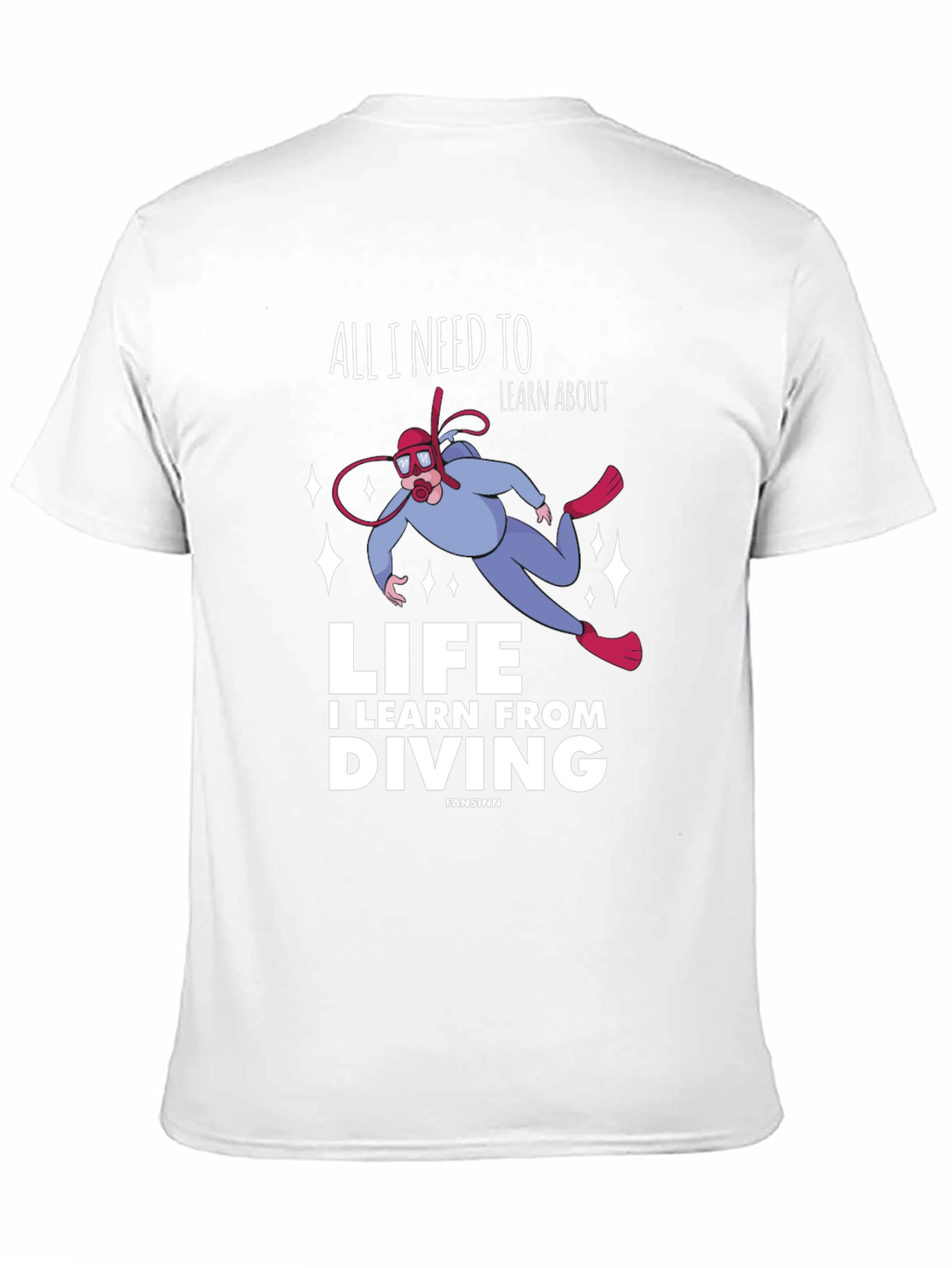 Diving Life Graphic T-Shirt - Unisex Black Tee
