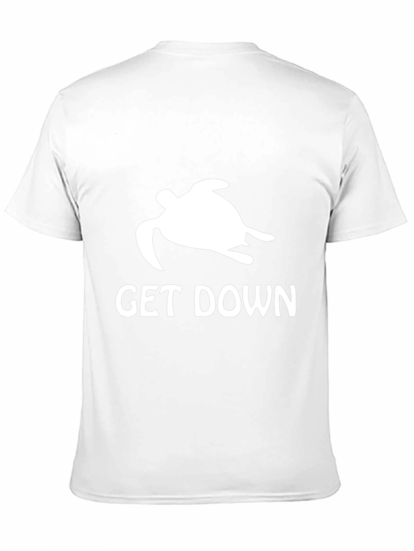 Get Down Turtle Graphic Tee - Black Cotton T-Shirt