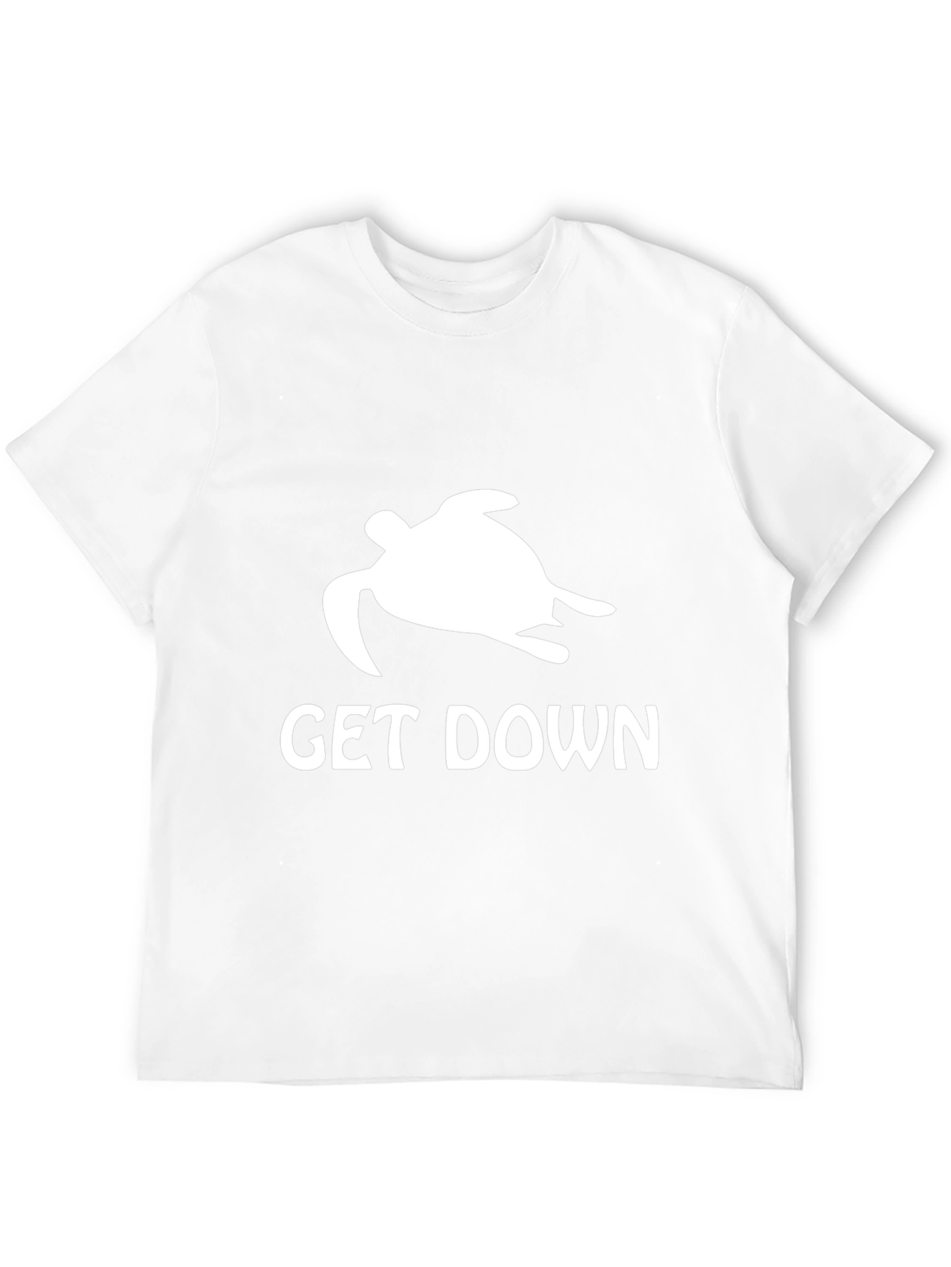 Get Down Turtle Graphic Tee - Black Cotton T-Shirt