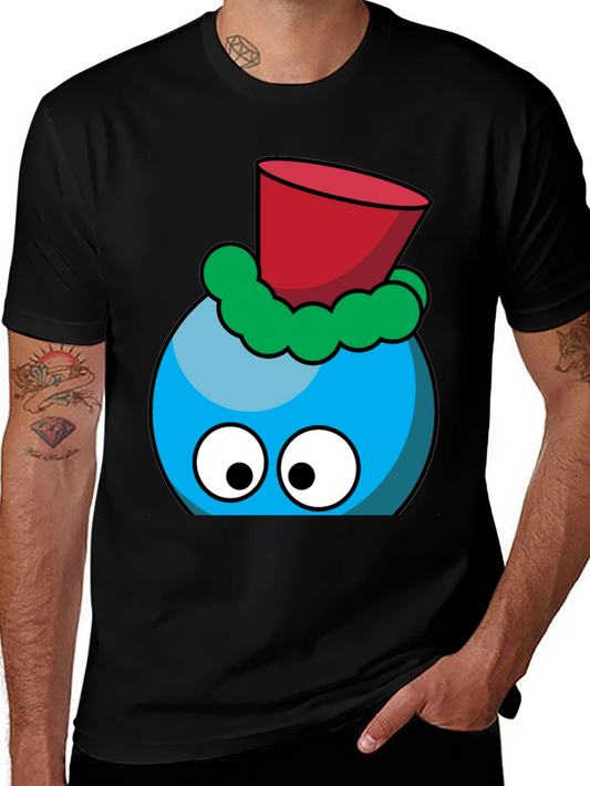 Fun Cartoon Character T-Shirt - Blue and Red