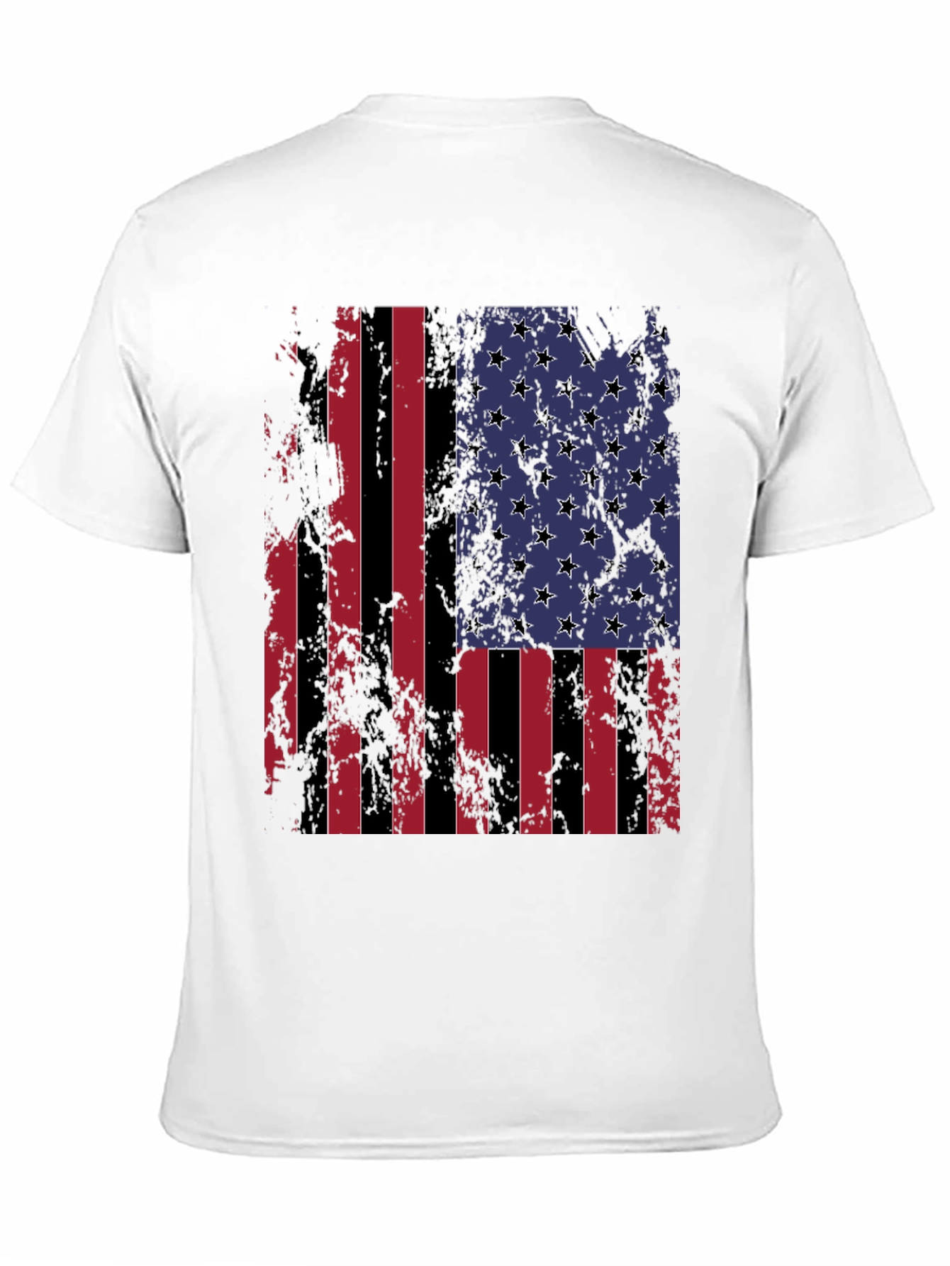 Distressed American Flag Graphic T-Shirt