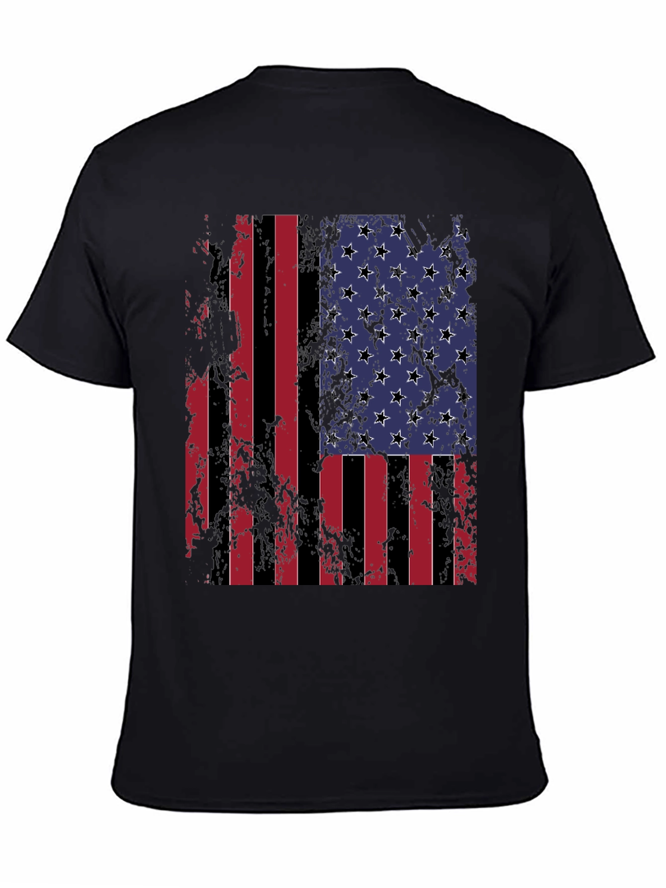 Distressed American Flag Graphic T-Shirt