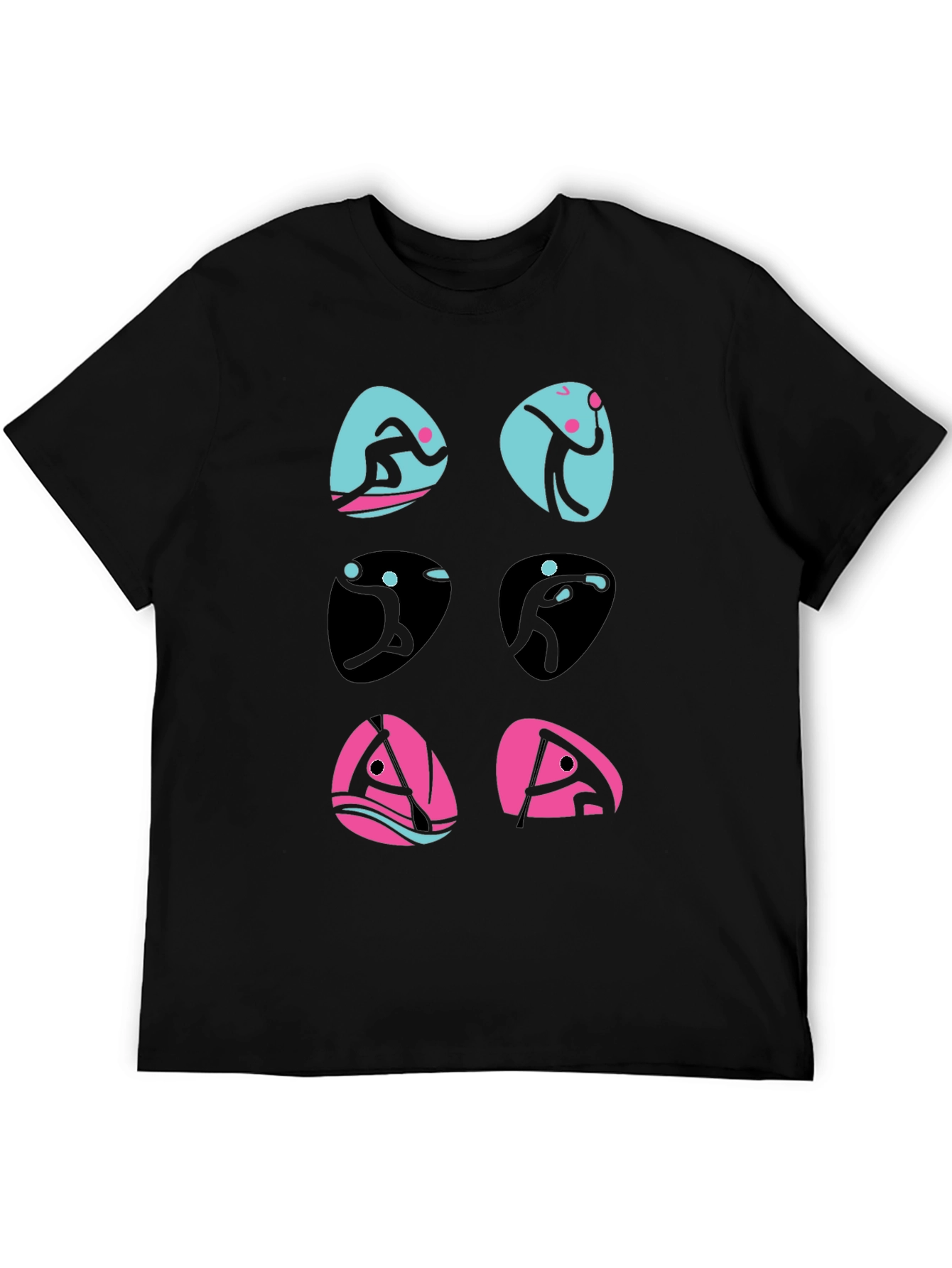 Sports Pictogram Graphic T-Shirt