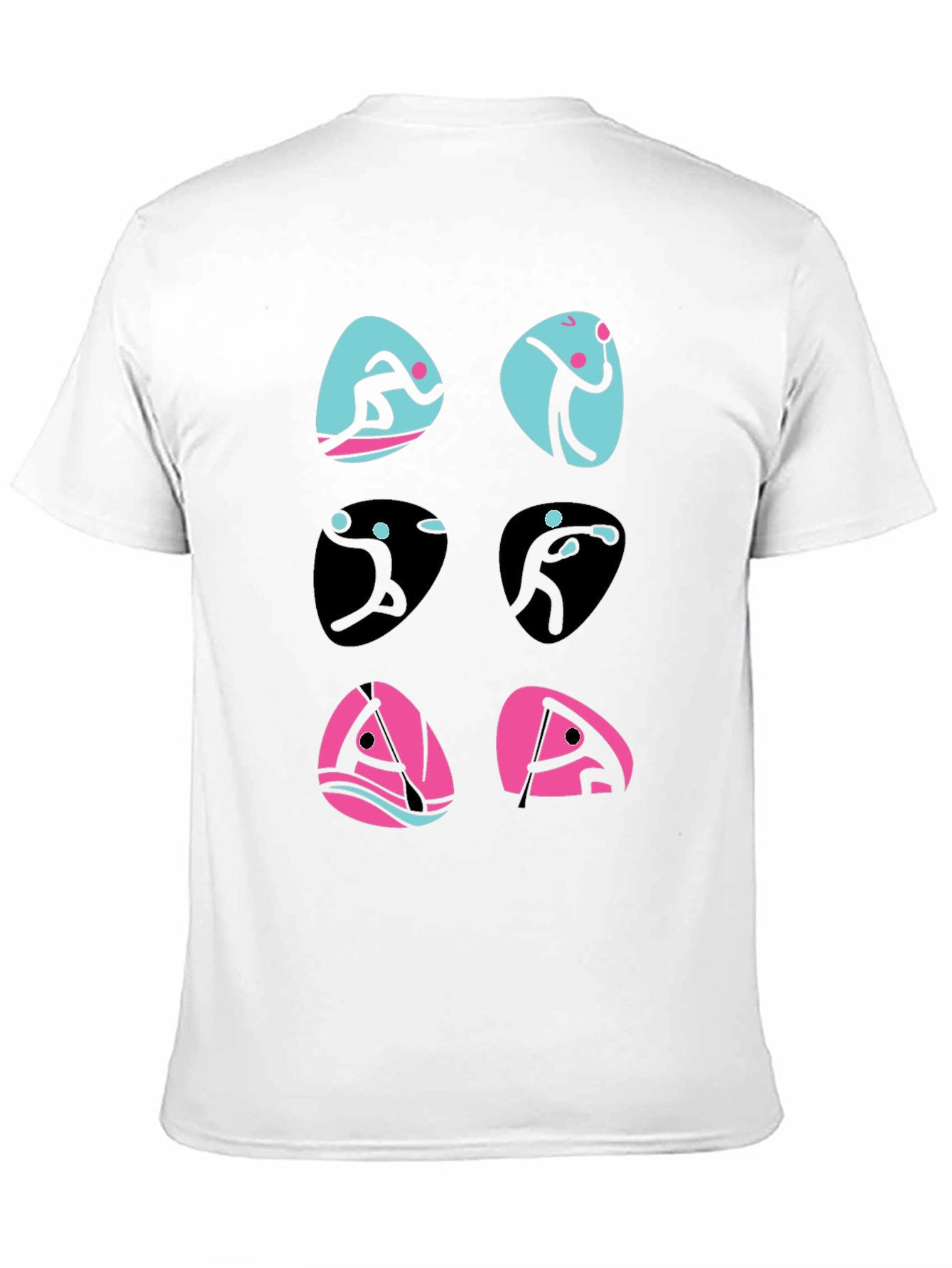 Sports Pictogram Graphic T-Shirt