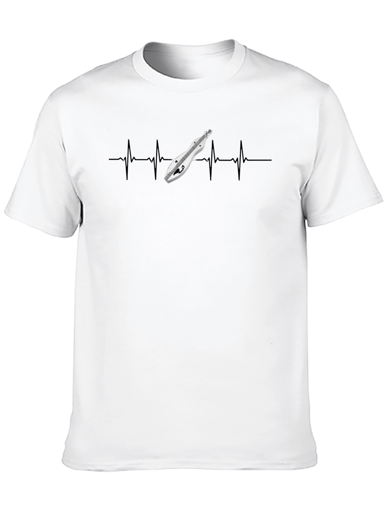 Heartbeat Dulcimer T-Shirt - Music Lover Tee