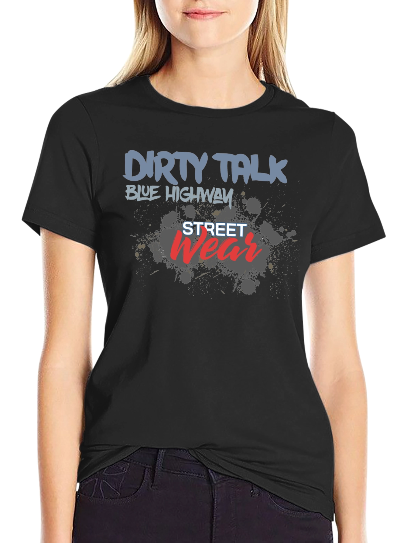 Dirty Talk Black Graphic Tee