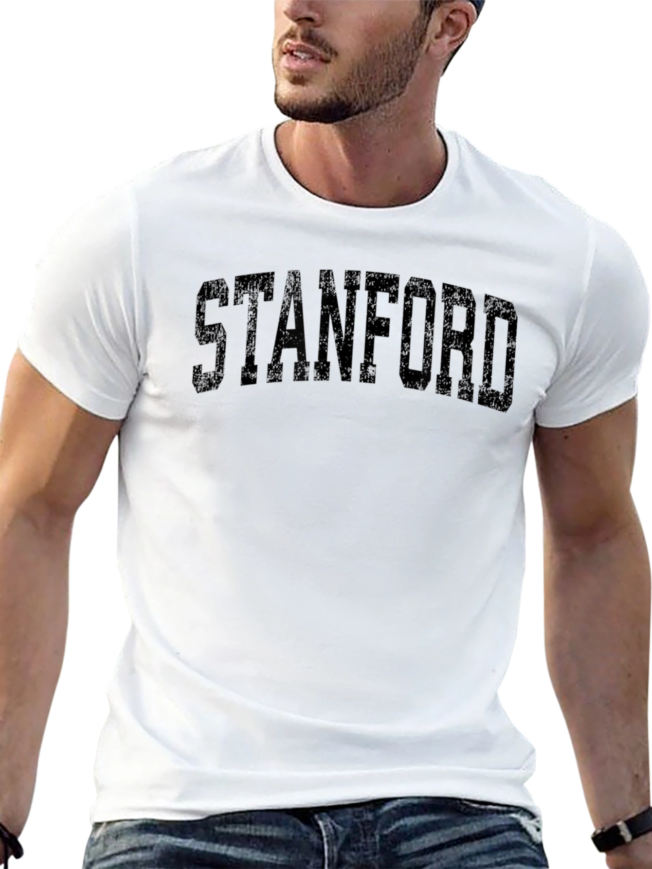 Stanford Collegiate Black T-Shirt