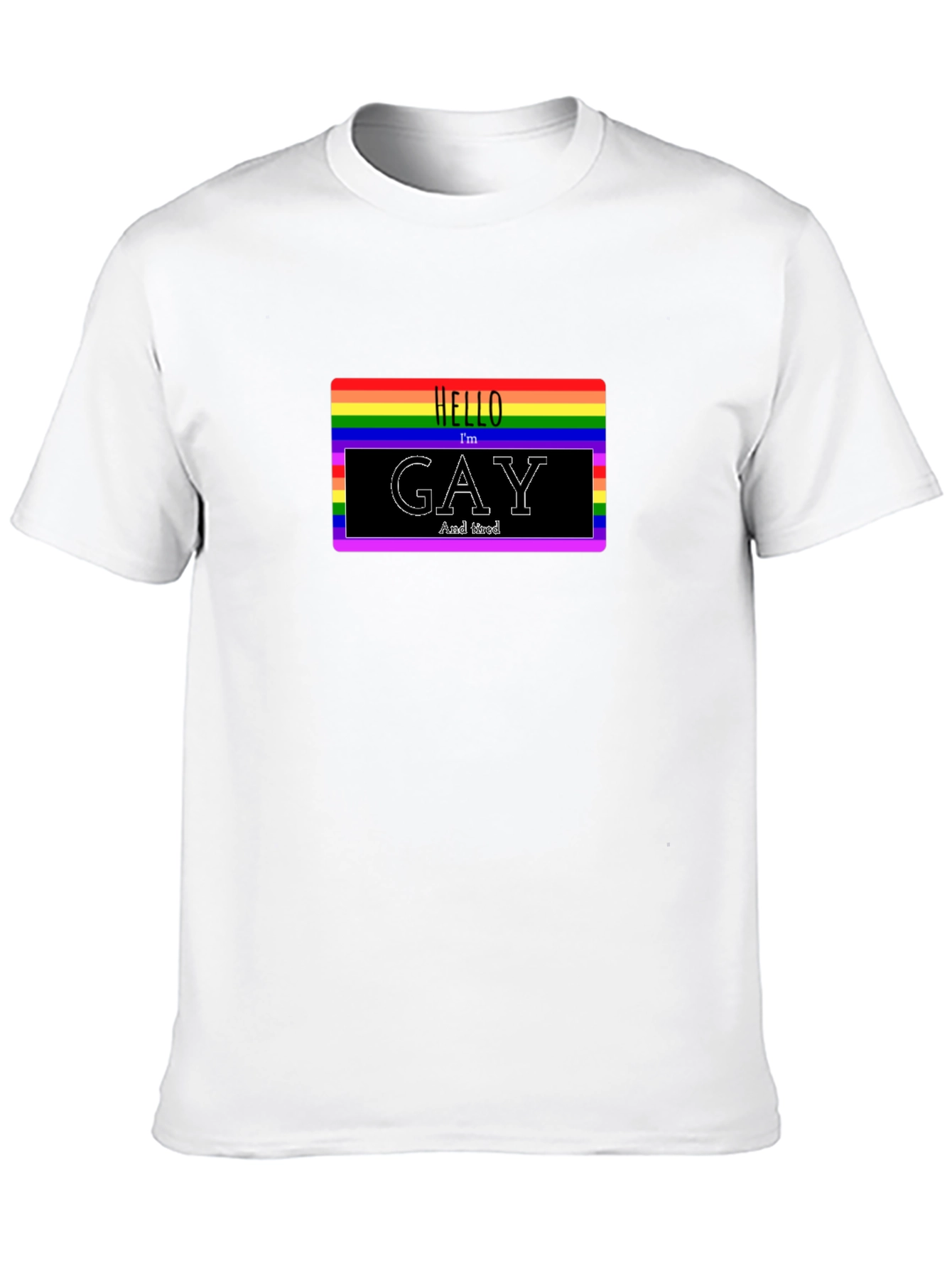 Rainbow Hello Im Gay T-Shirt