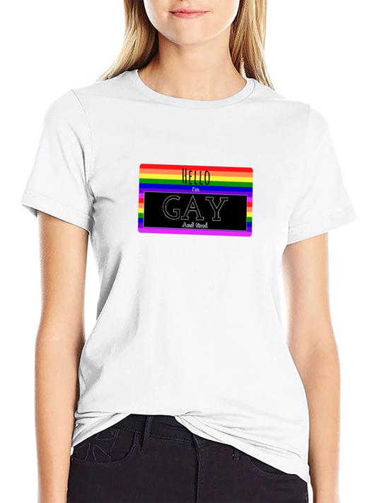 Rainbow Hello Im Gay T-Shirt