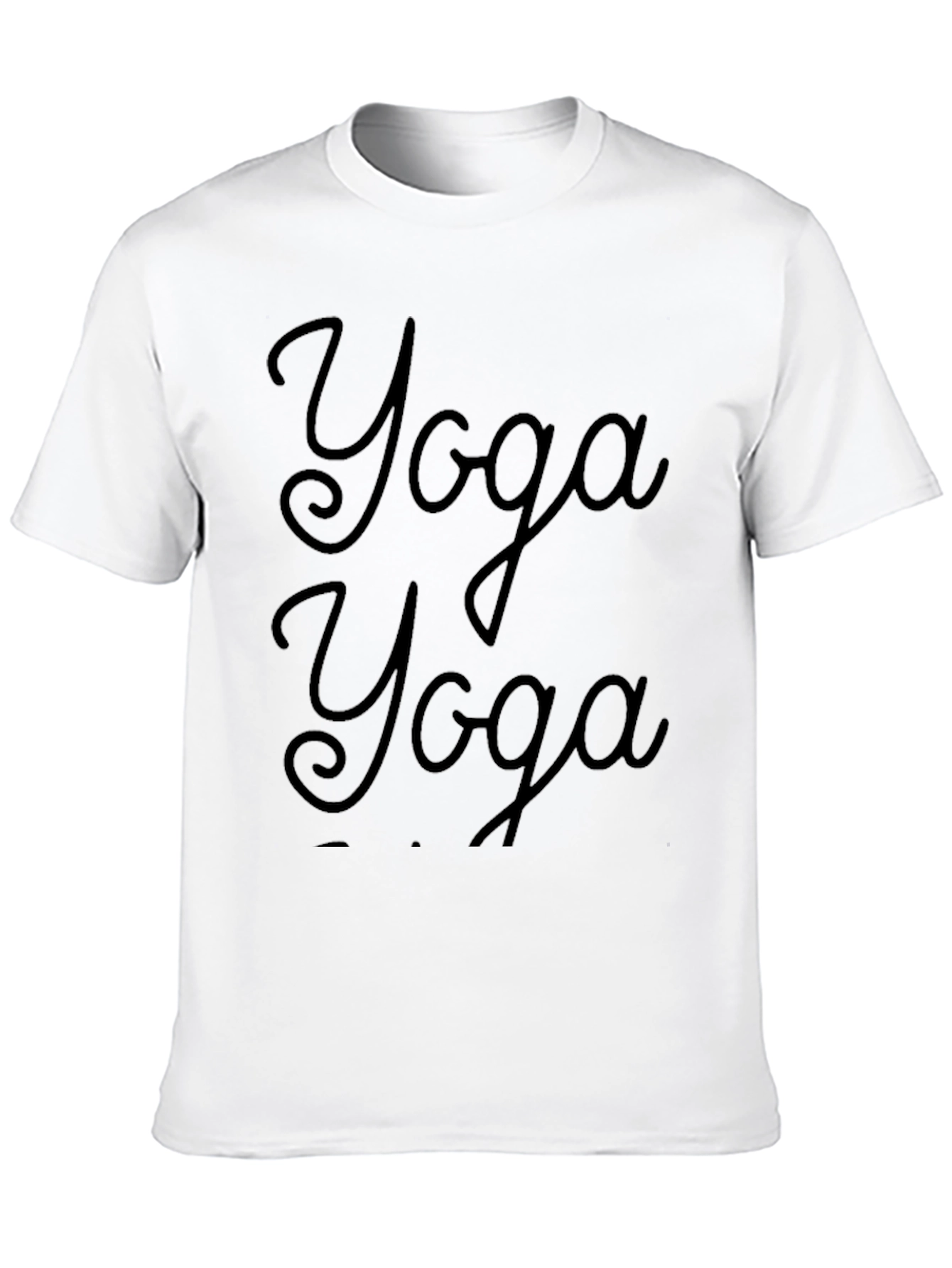 Yoga Graphic T-Shirt - Comfortable Black Tee