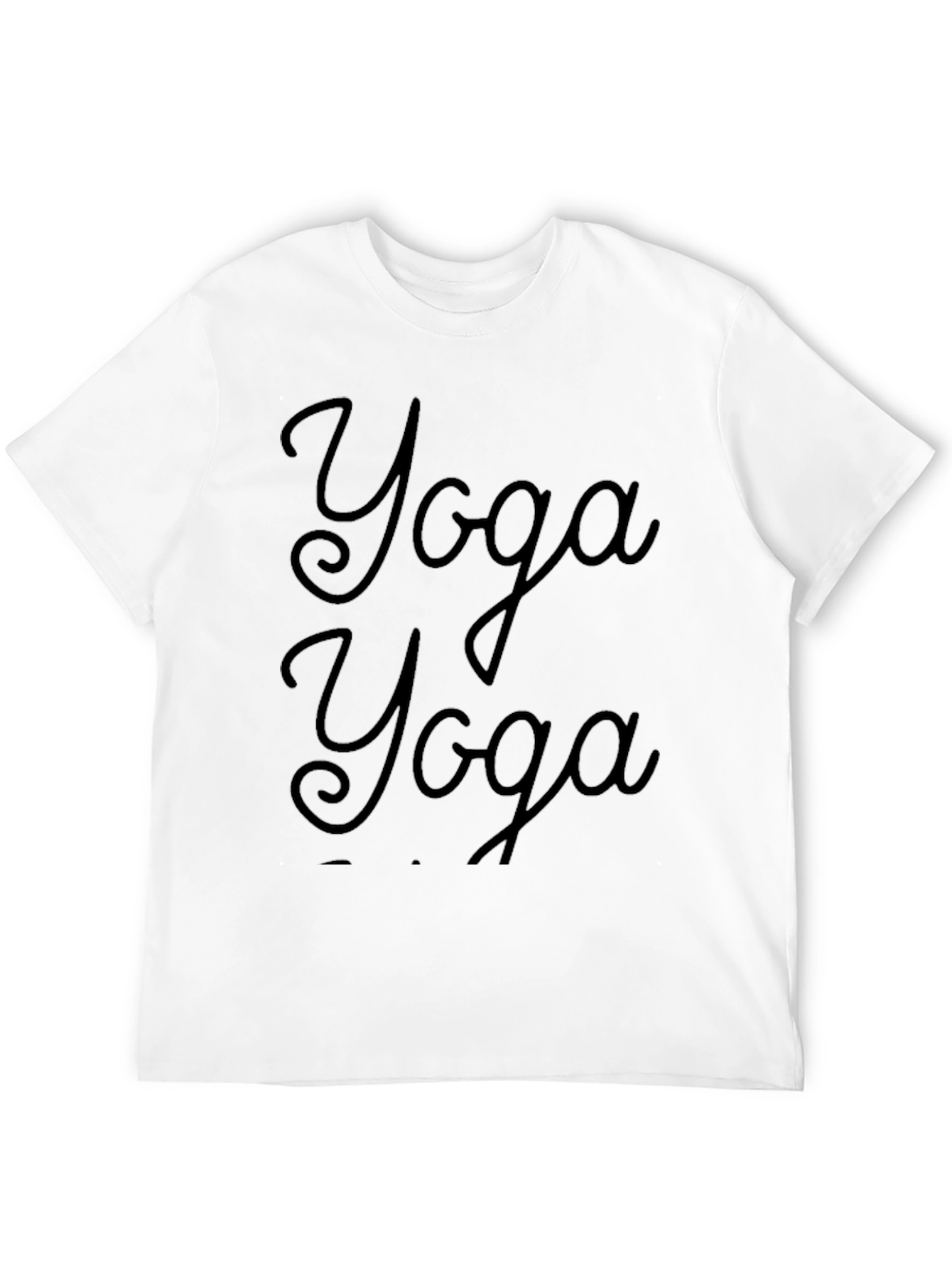 Yoga Graphic T-Shirt - Comfortable Black Tee