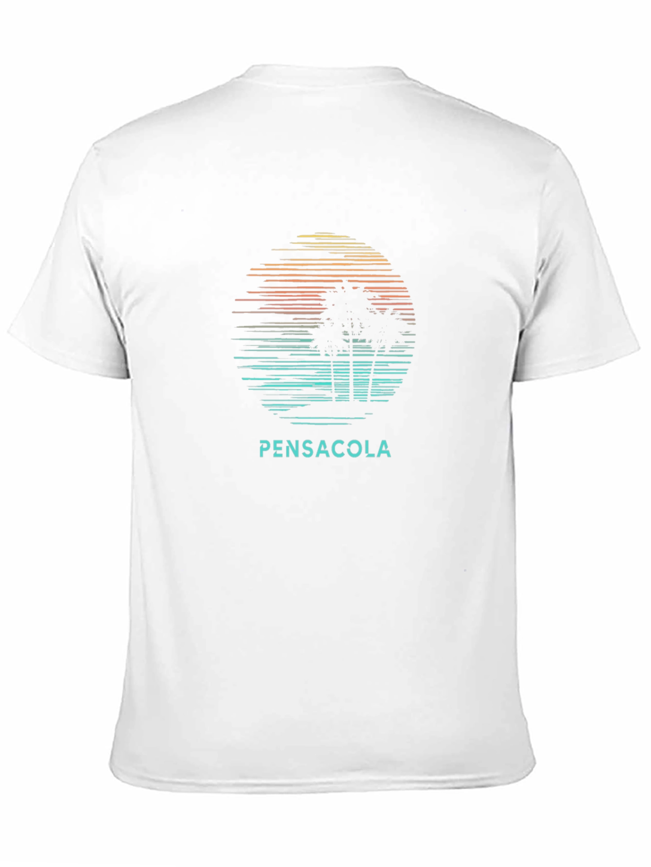 Pensacola Palm Sunset Graphic Tee - Soft Cotton Blend