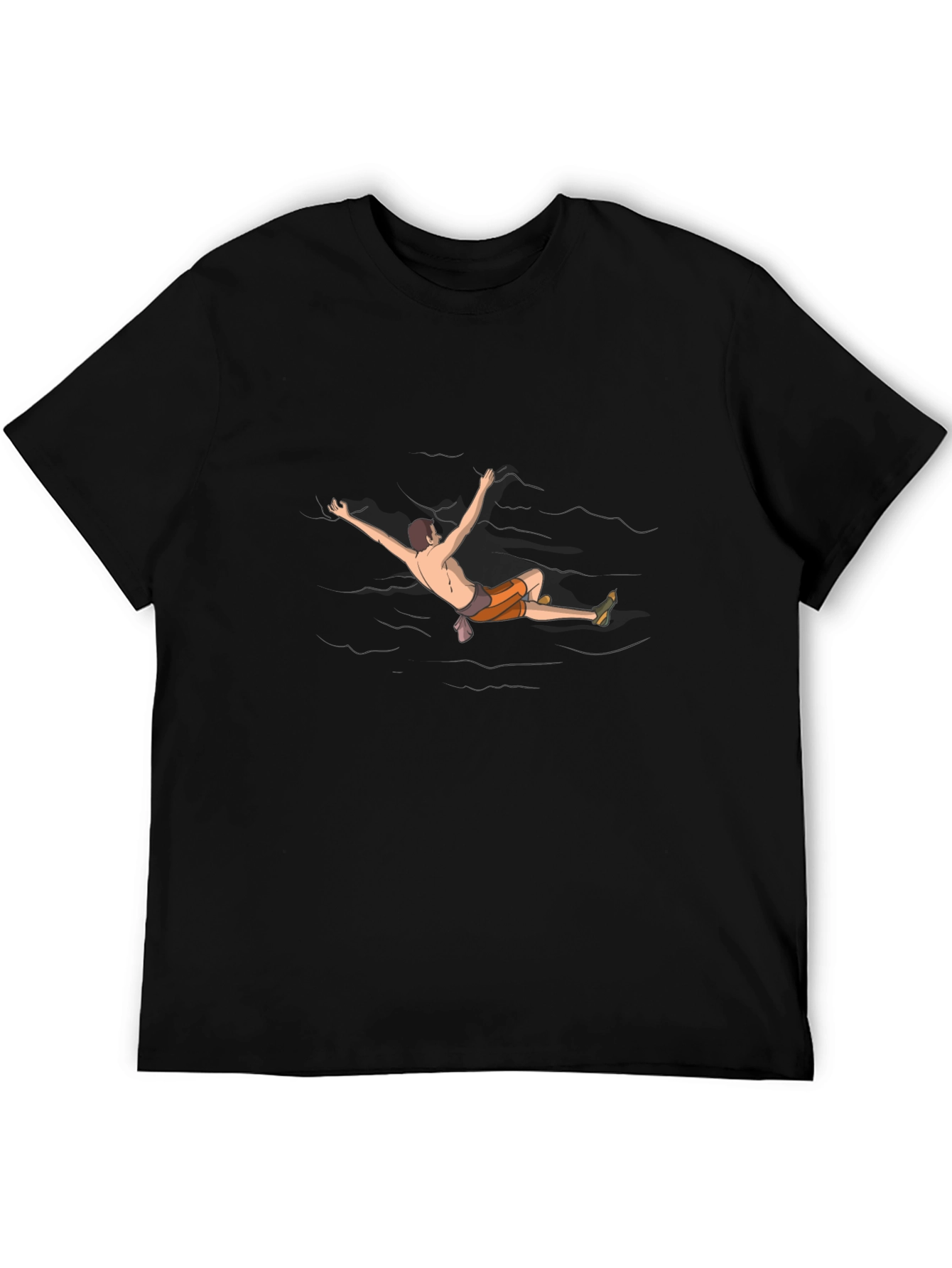 Climber in Water Graphic Tee - Black