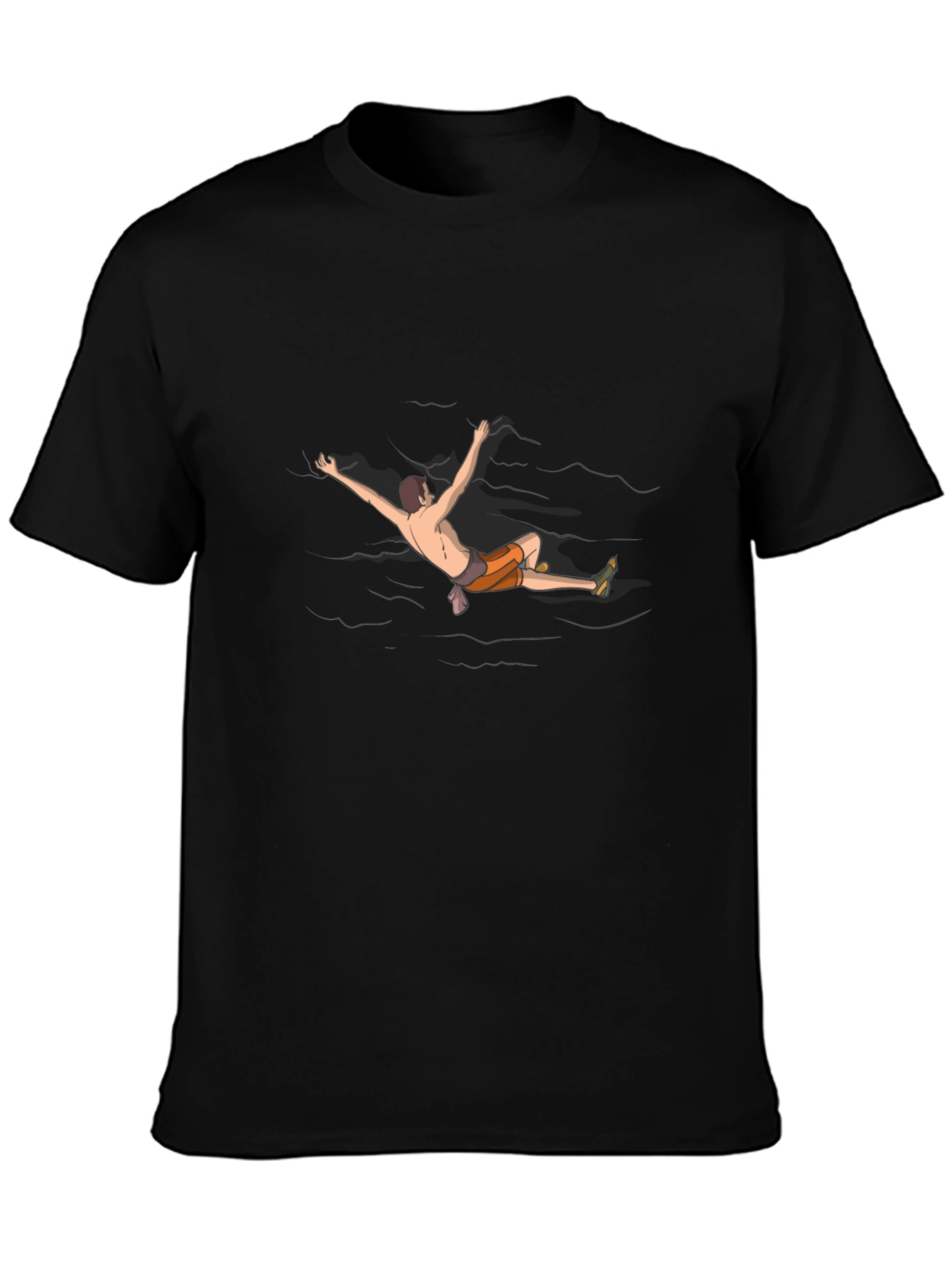 Climber in Water Graphic Tee - Black