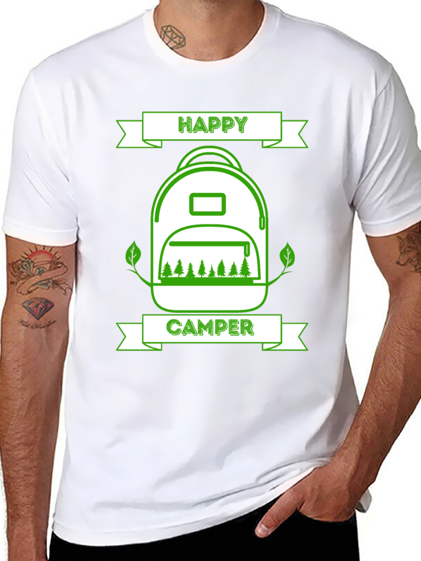 Happy Camper T-Shirt: Outdoor Adventure Apparel
