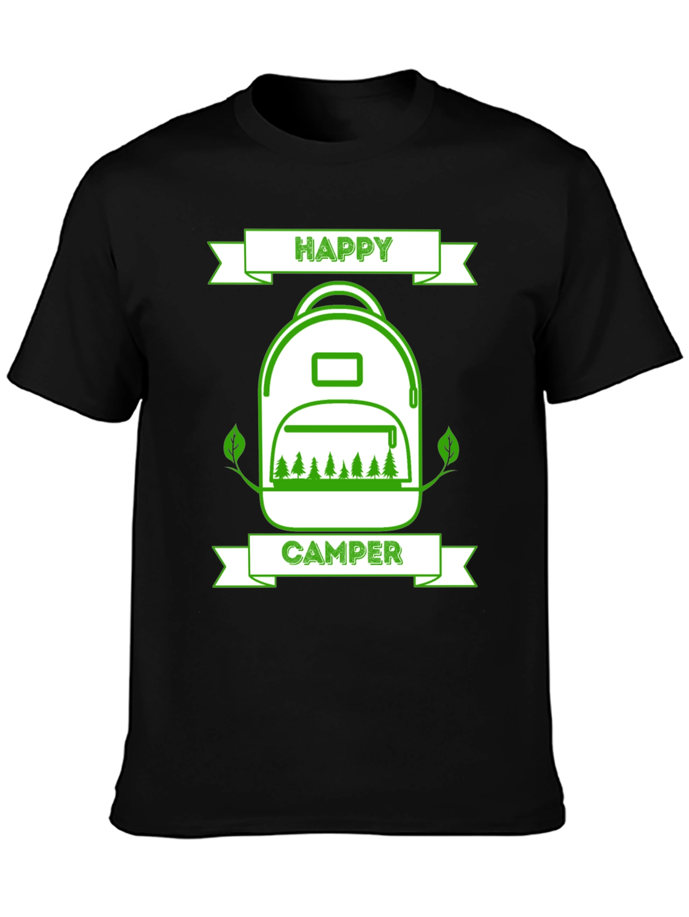 Happy Camper T-Shirt: Outdoor Adventure Apparel