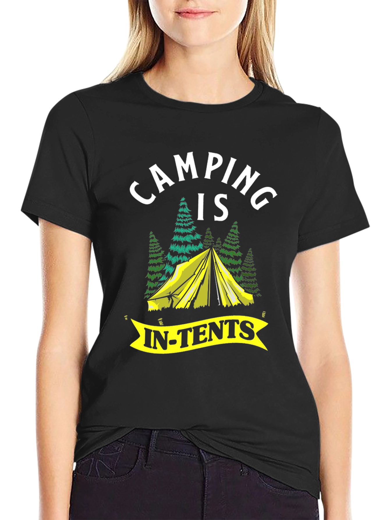 Camping Is In-Tents Graphic T-Shirt