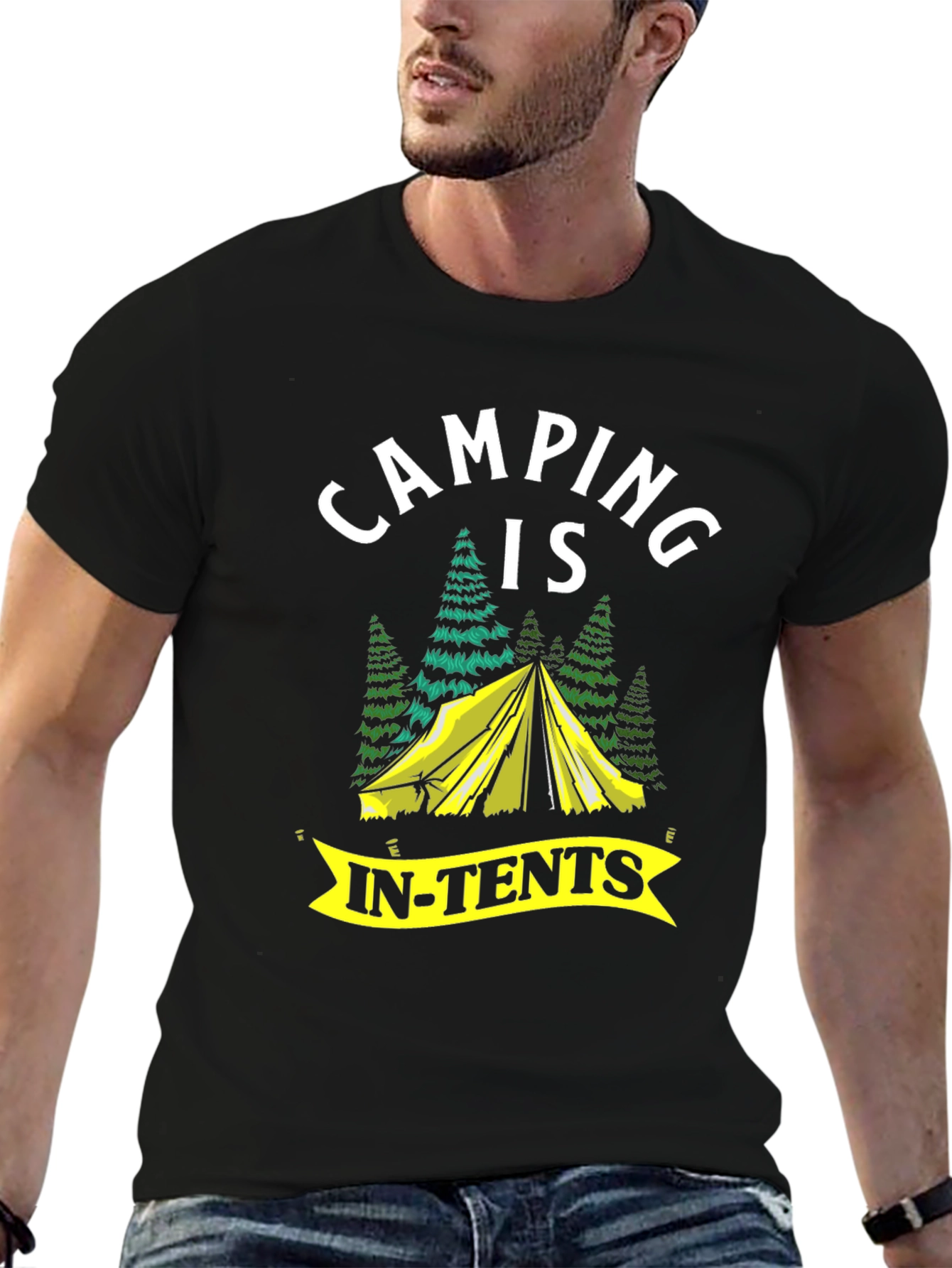 Camping Is In-Tents Graphic T-Shirt