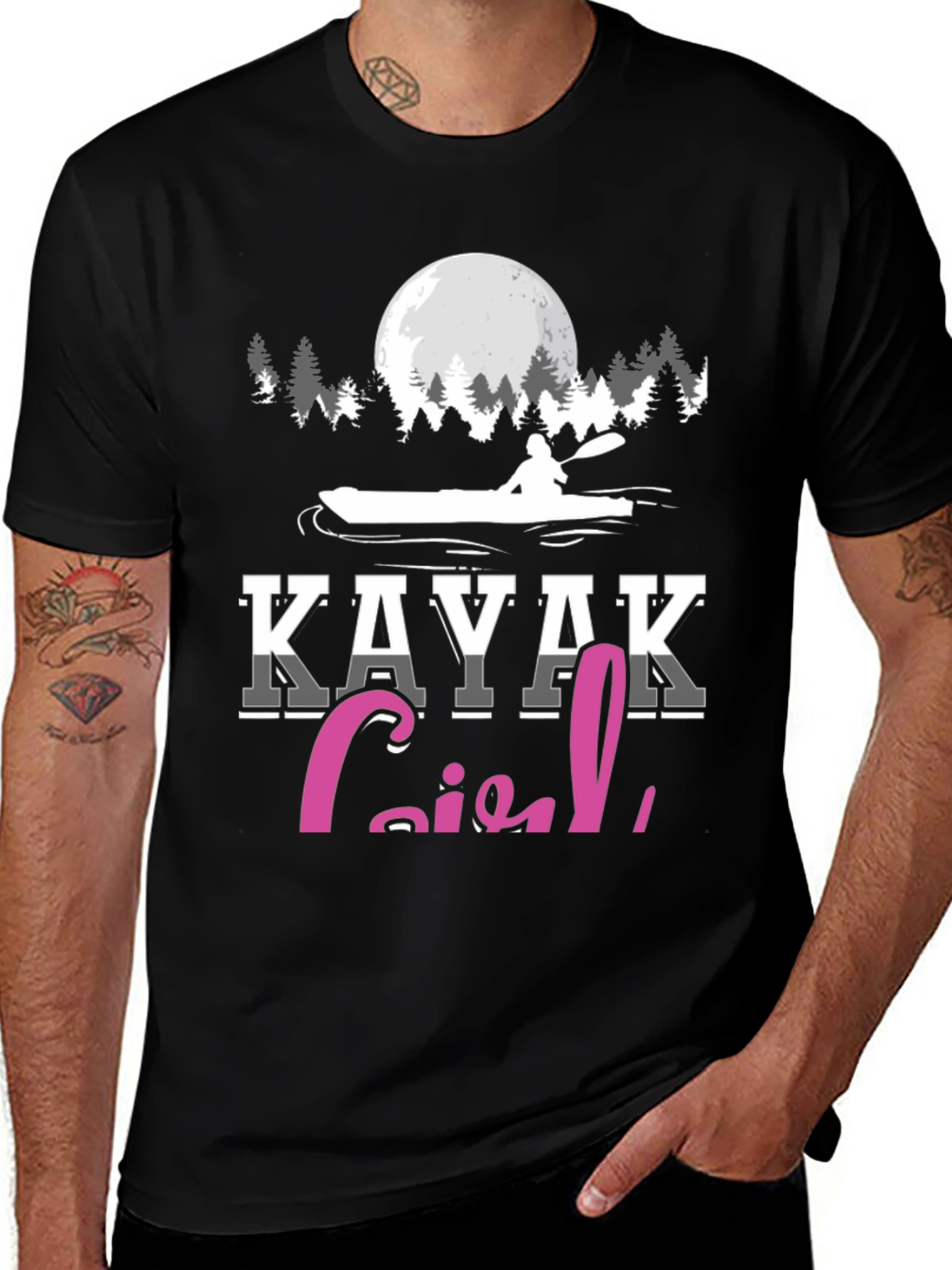 Kayak Girl T-Shirt - Paddling Adventure Tee