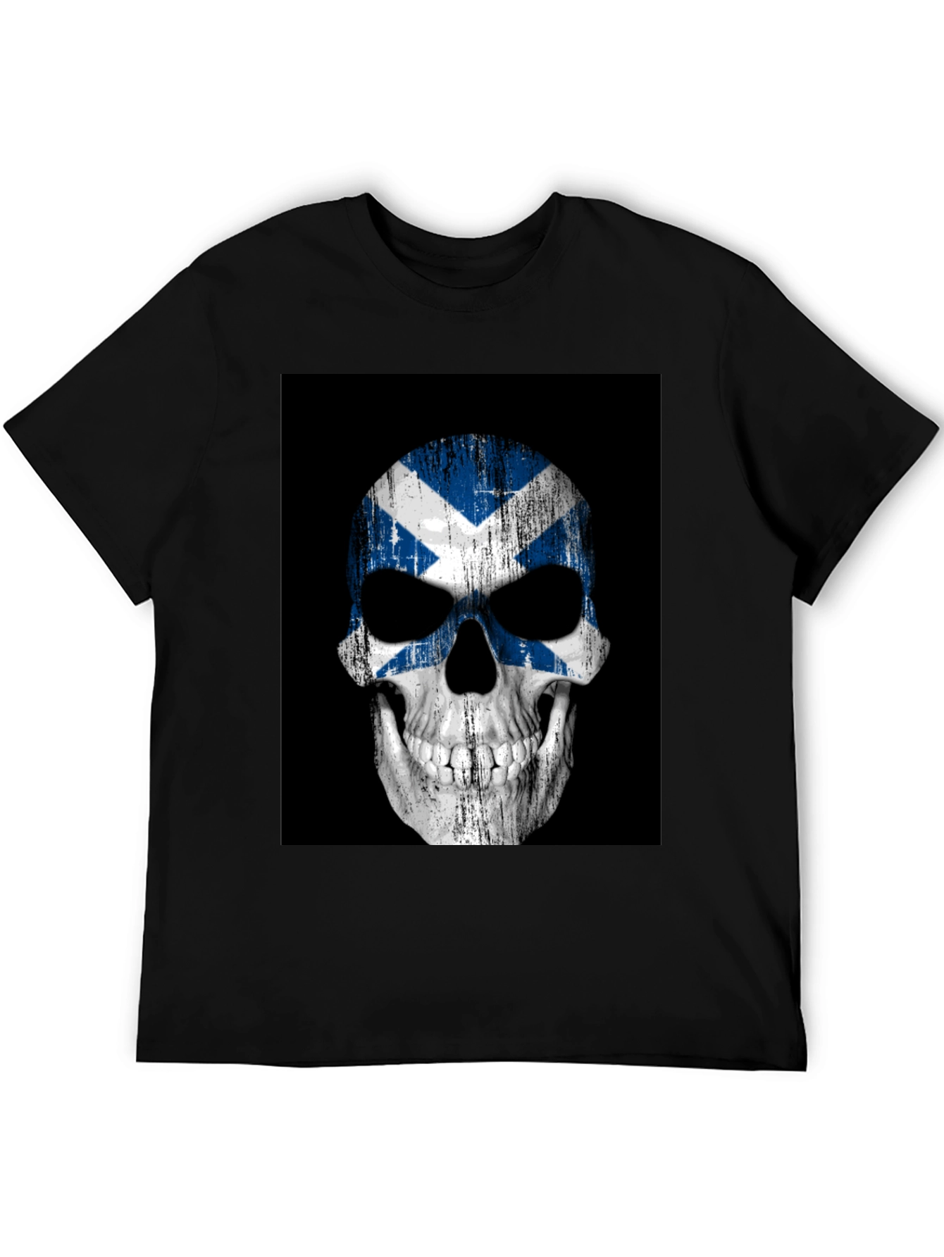 Scottish Flag Skull Graphic Tee