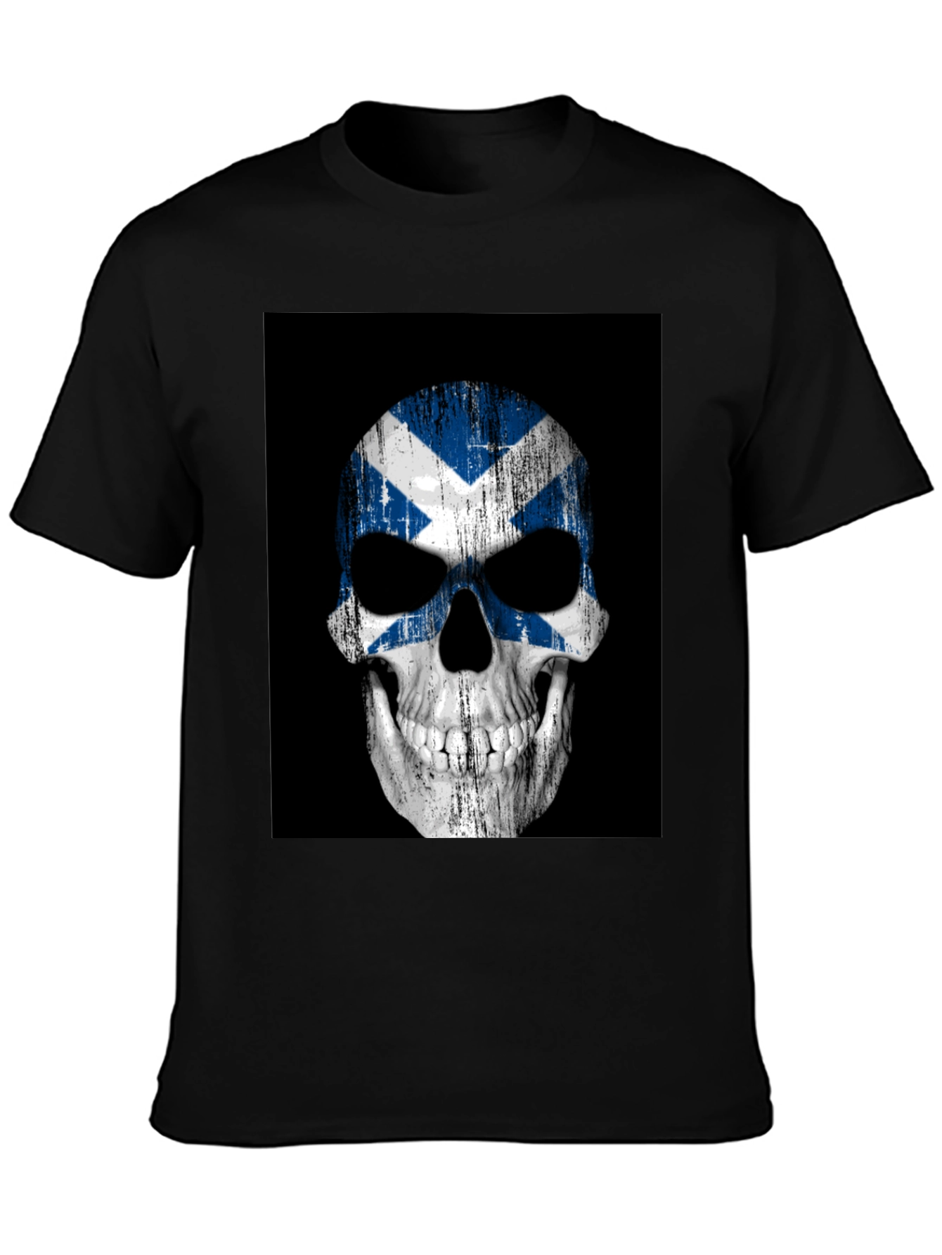 Scottish Flag Skull Graphic Tee