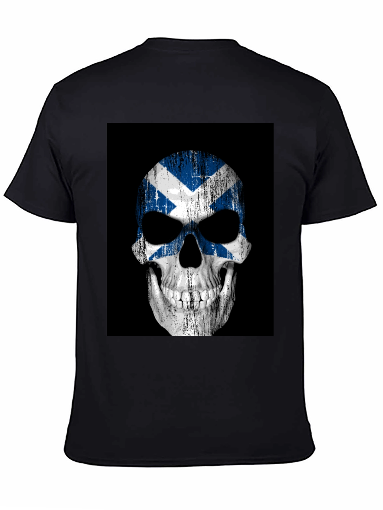 Scottish Flag Skull Graphic Tee
