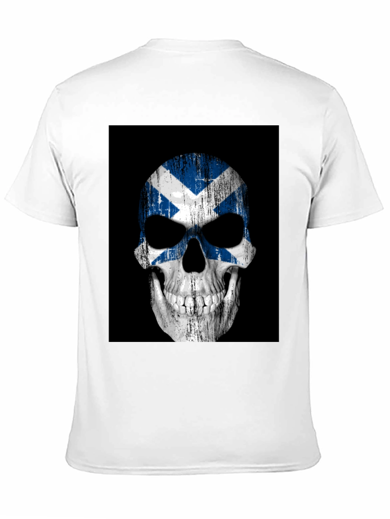 Scottish Flag Skull Graphic Tee
