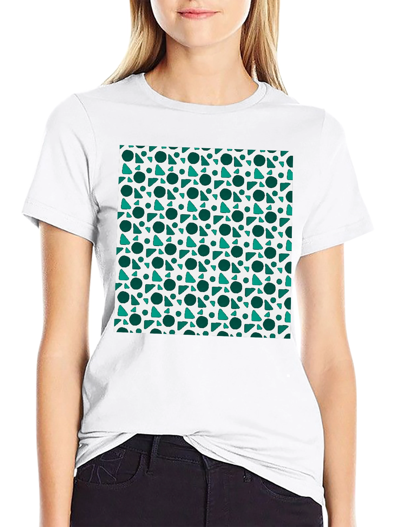 Geometric Pattern Tee - Cool Casual Style