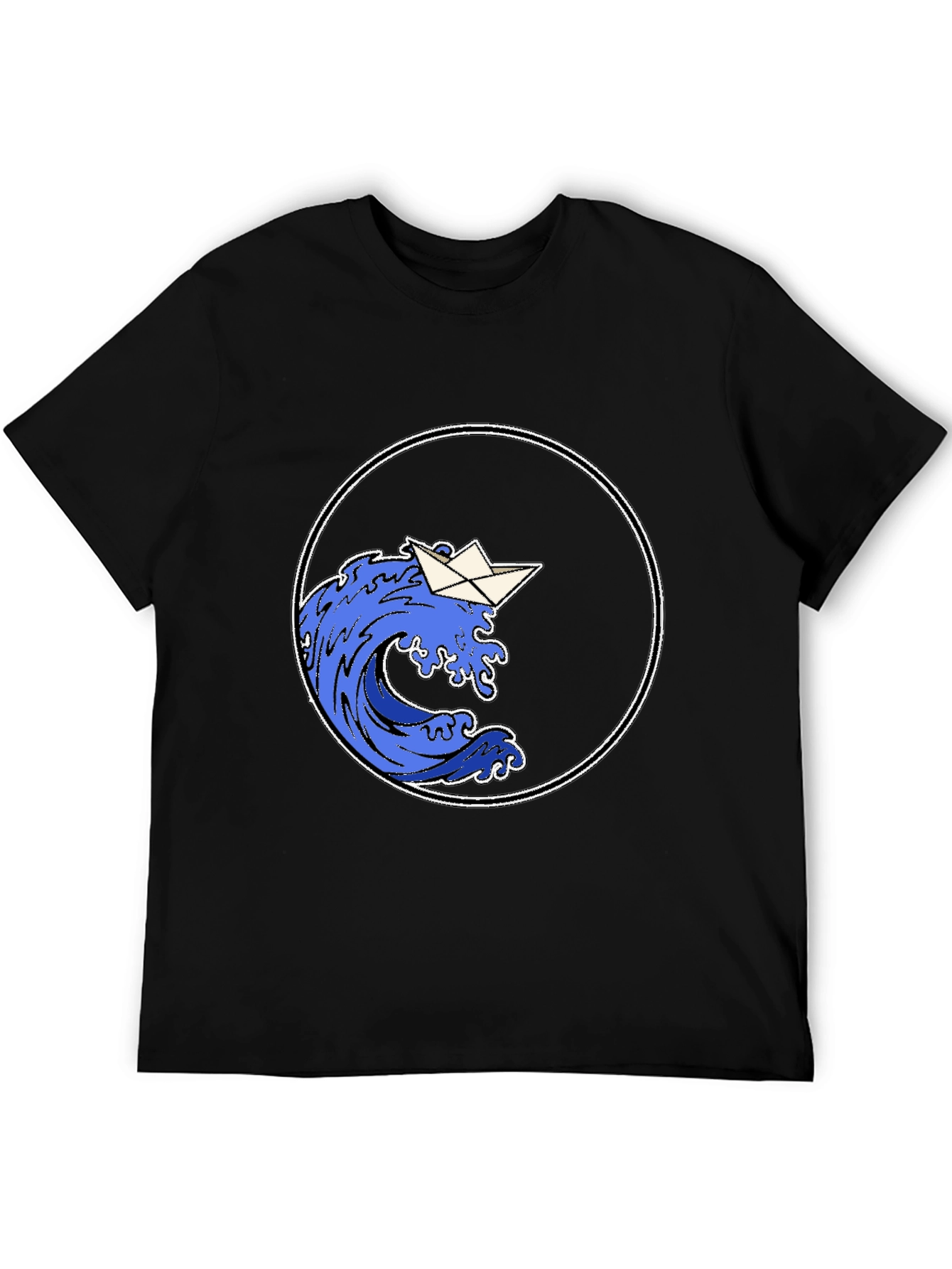 Paper Boat Wave Graphic Tee