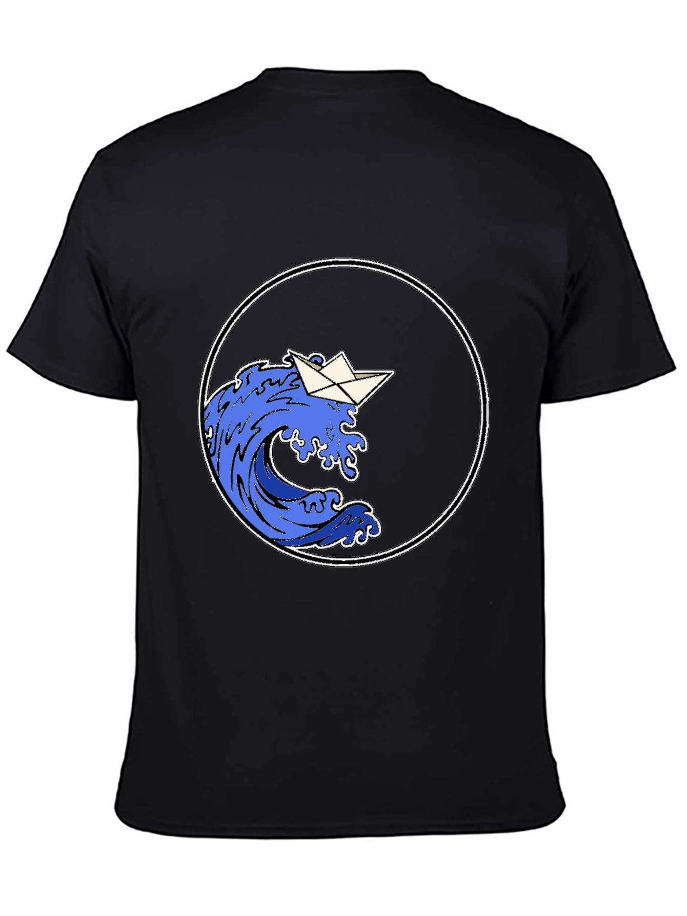 Paper Boat Wave Graphic Tee