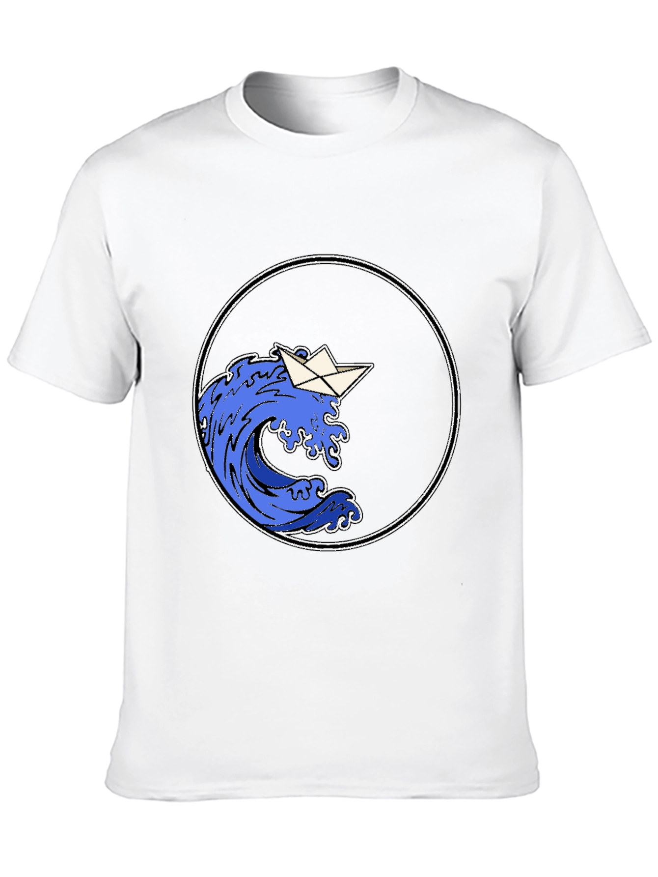 Paper Boat Wave Graphic Tee