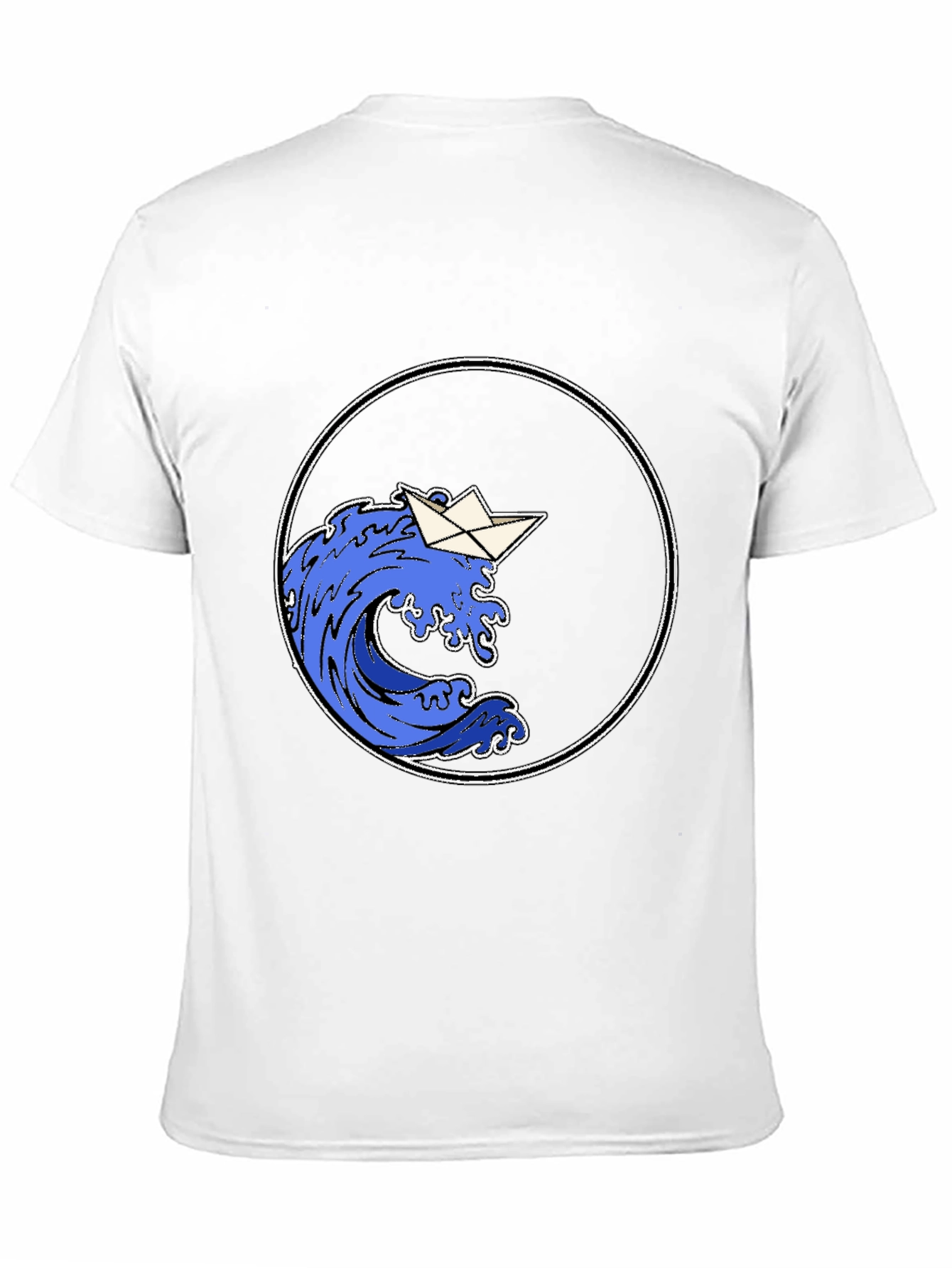 Paper Boat Wave Graphic Tee