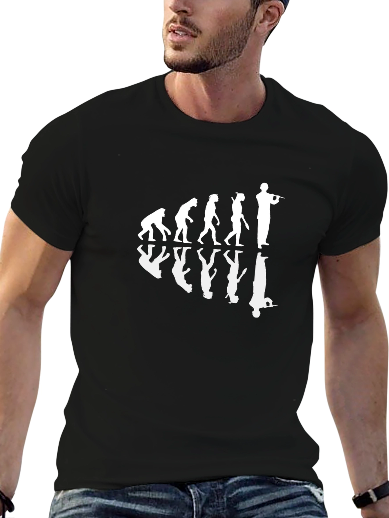 Evolution of Rifleman Black T-Shirt