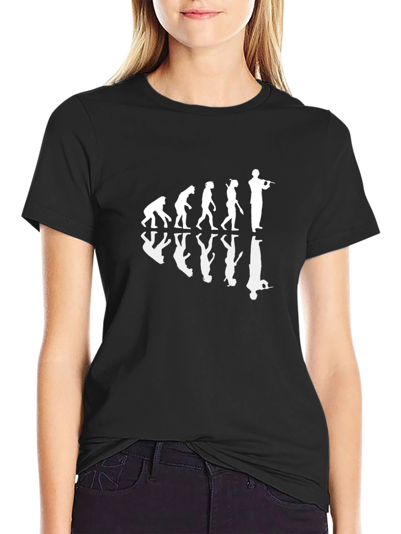 Evolution of Rifleman Black T-Shirt