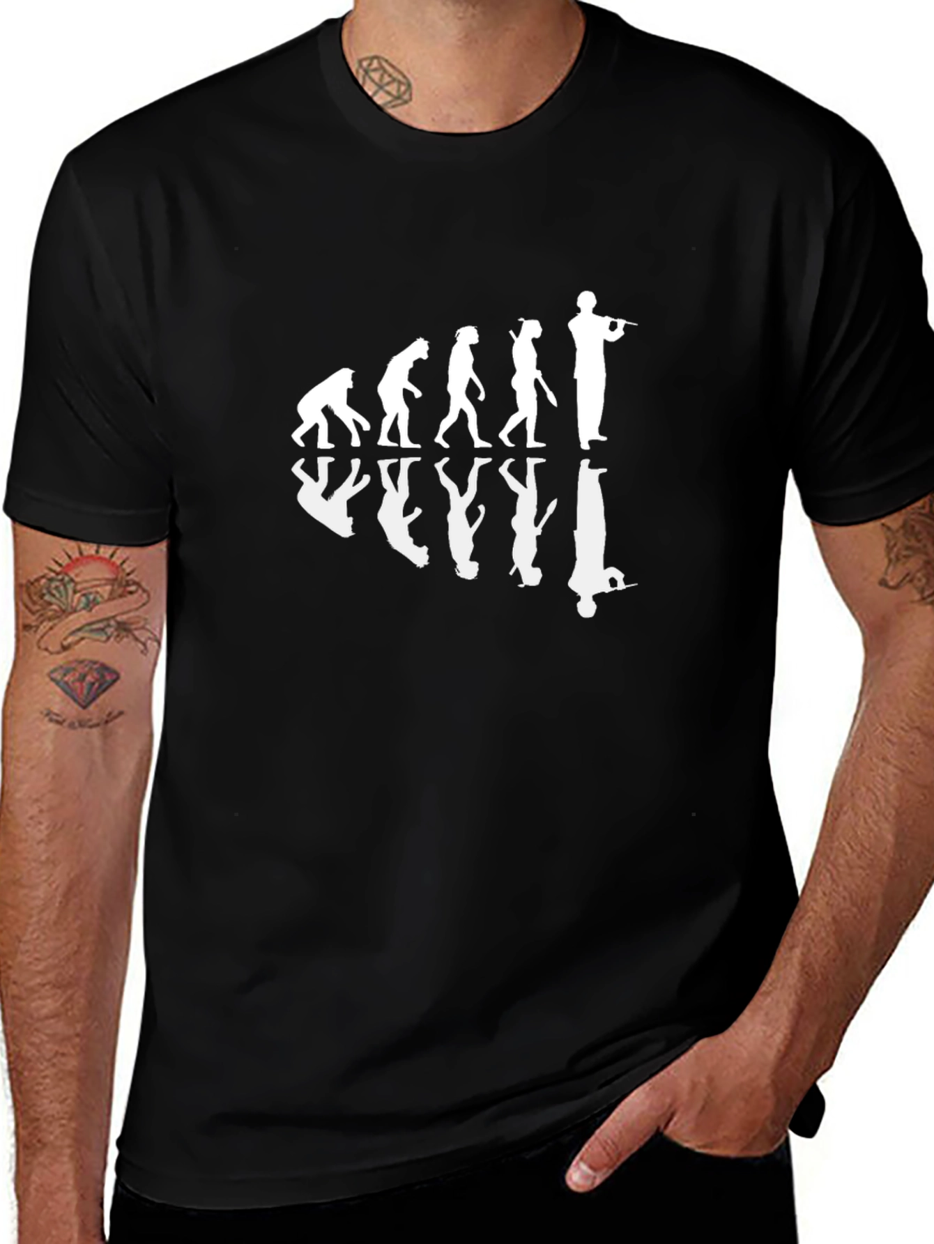 Evolution of Rifleman Black T-Shirt