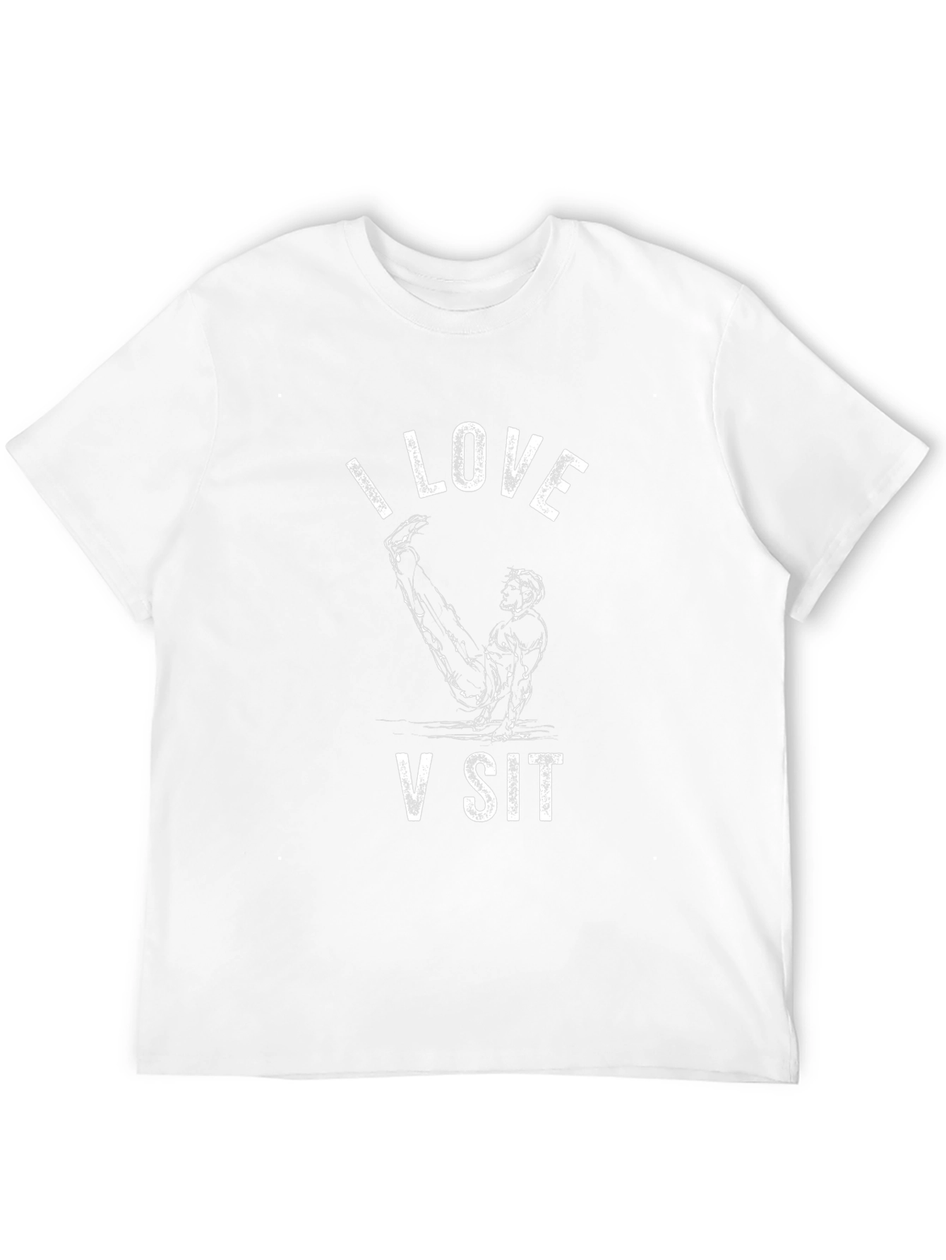 I Love V Sit T-Shirt - Black Graphic Tee