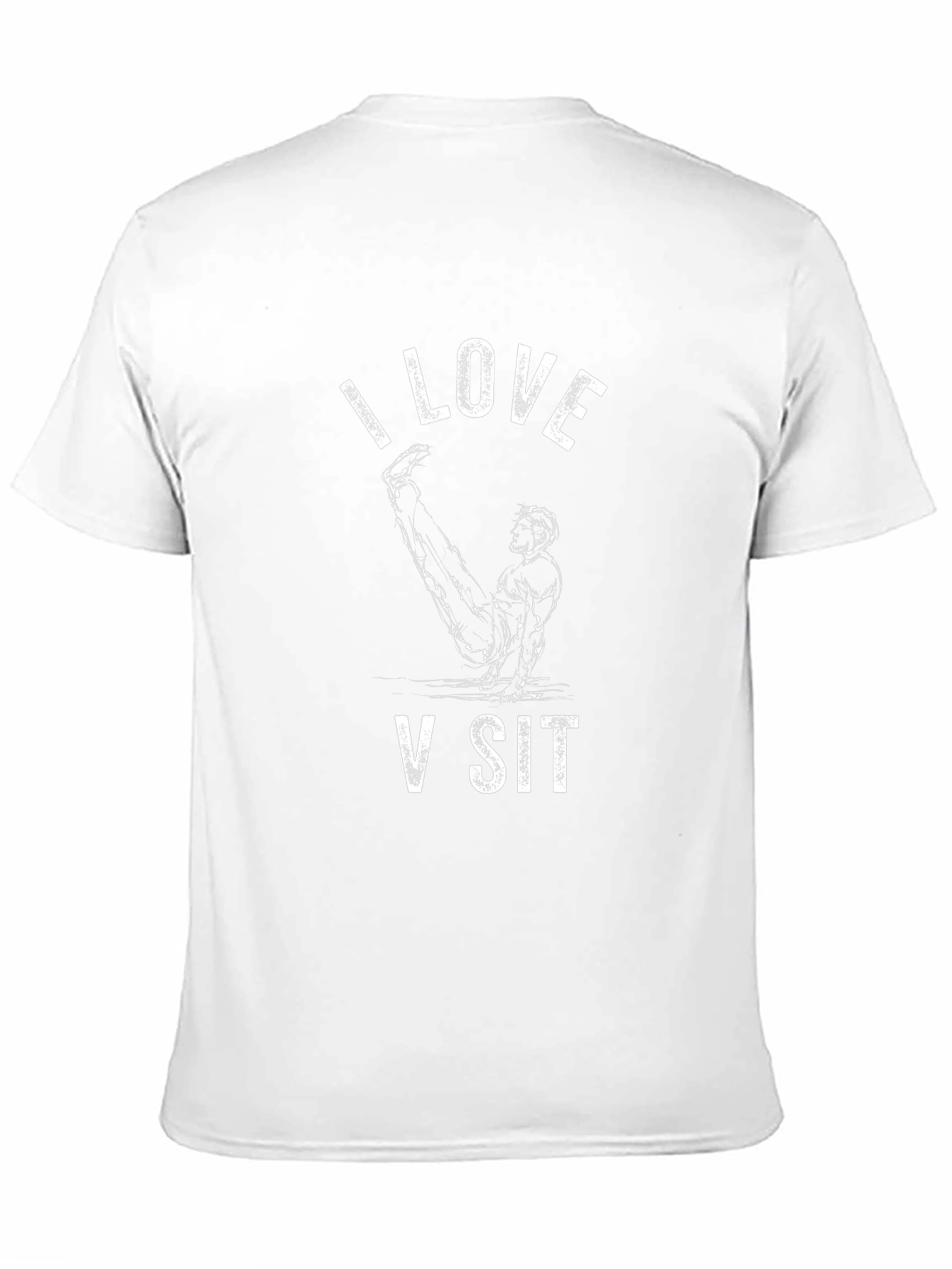 I Love V Sit T-Shirt - Black Graphic Tee