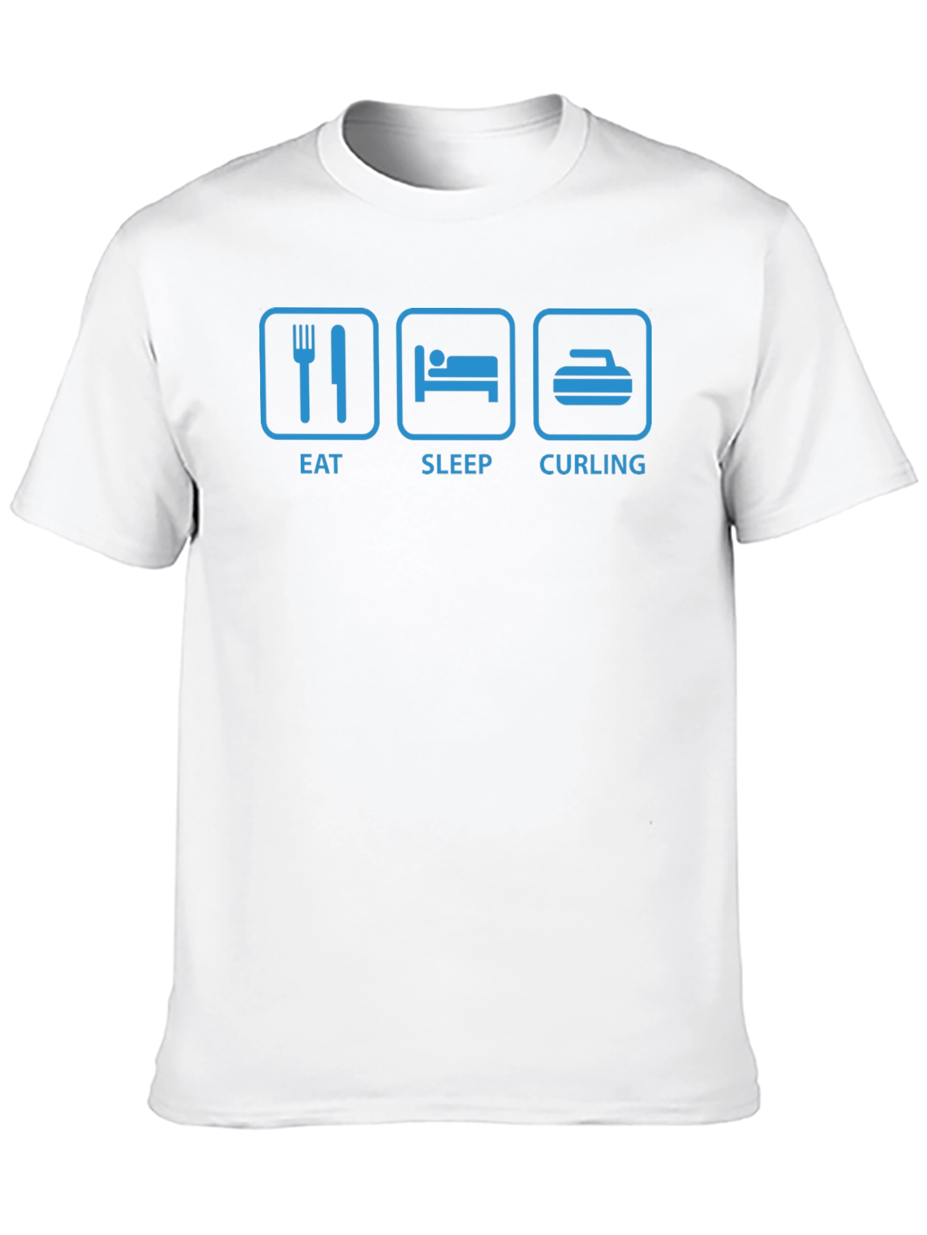 Eat Sleep Curling Graphic T-Shirt