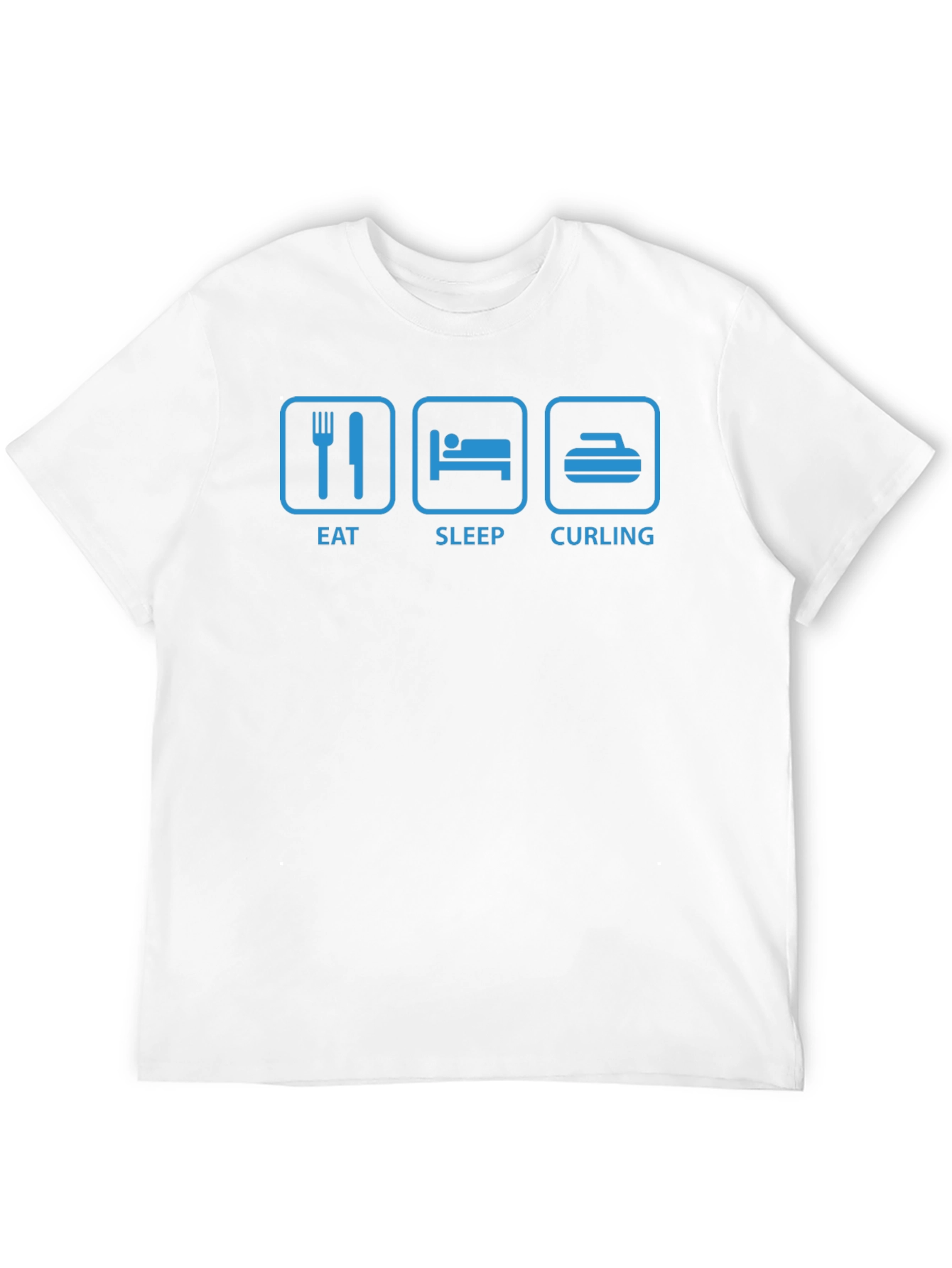 Eat Sleep Curling Graphic T-Shirt