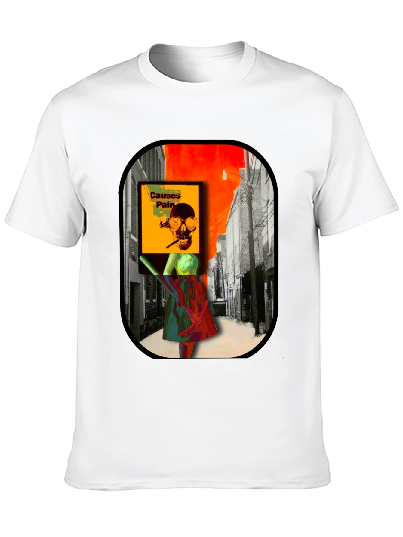 Edgy Graphic Print T-Shirt