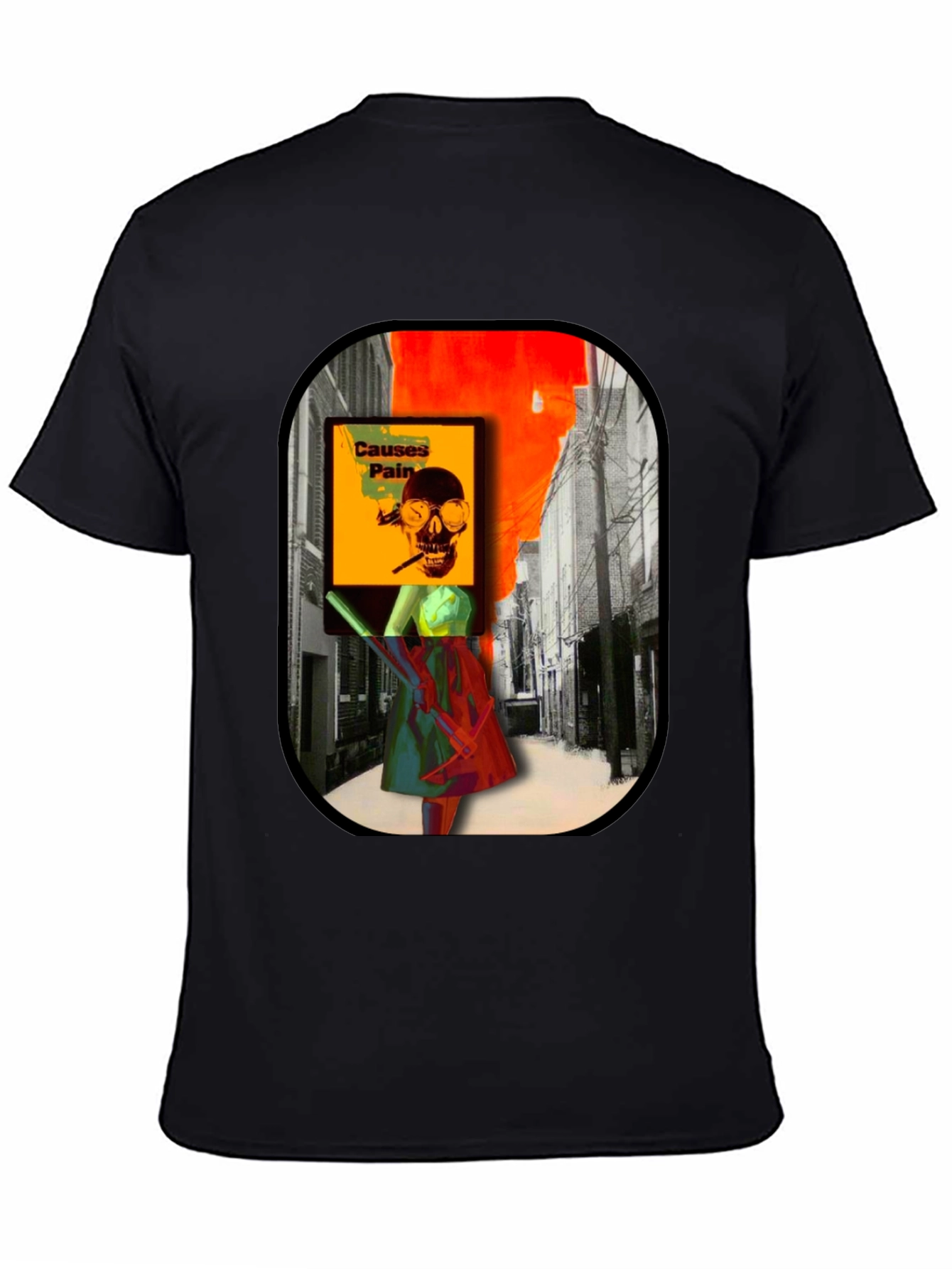 Edgy Graphic Print T-Shirt