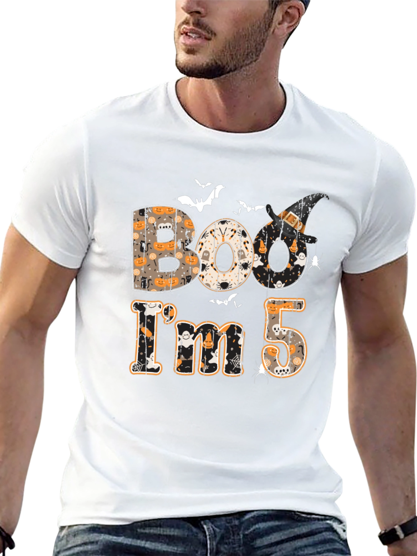 Halloween 5th Birthday Shirt - Boo Im 5