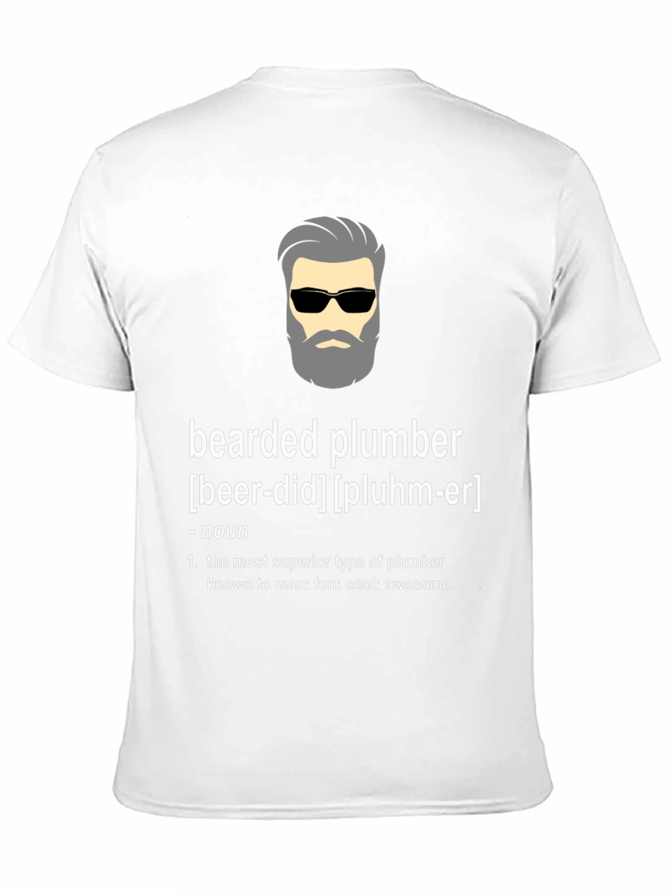 Bearded Plumber Funny Graphic Tee